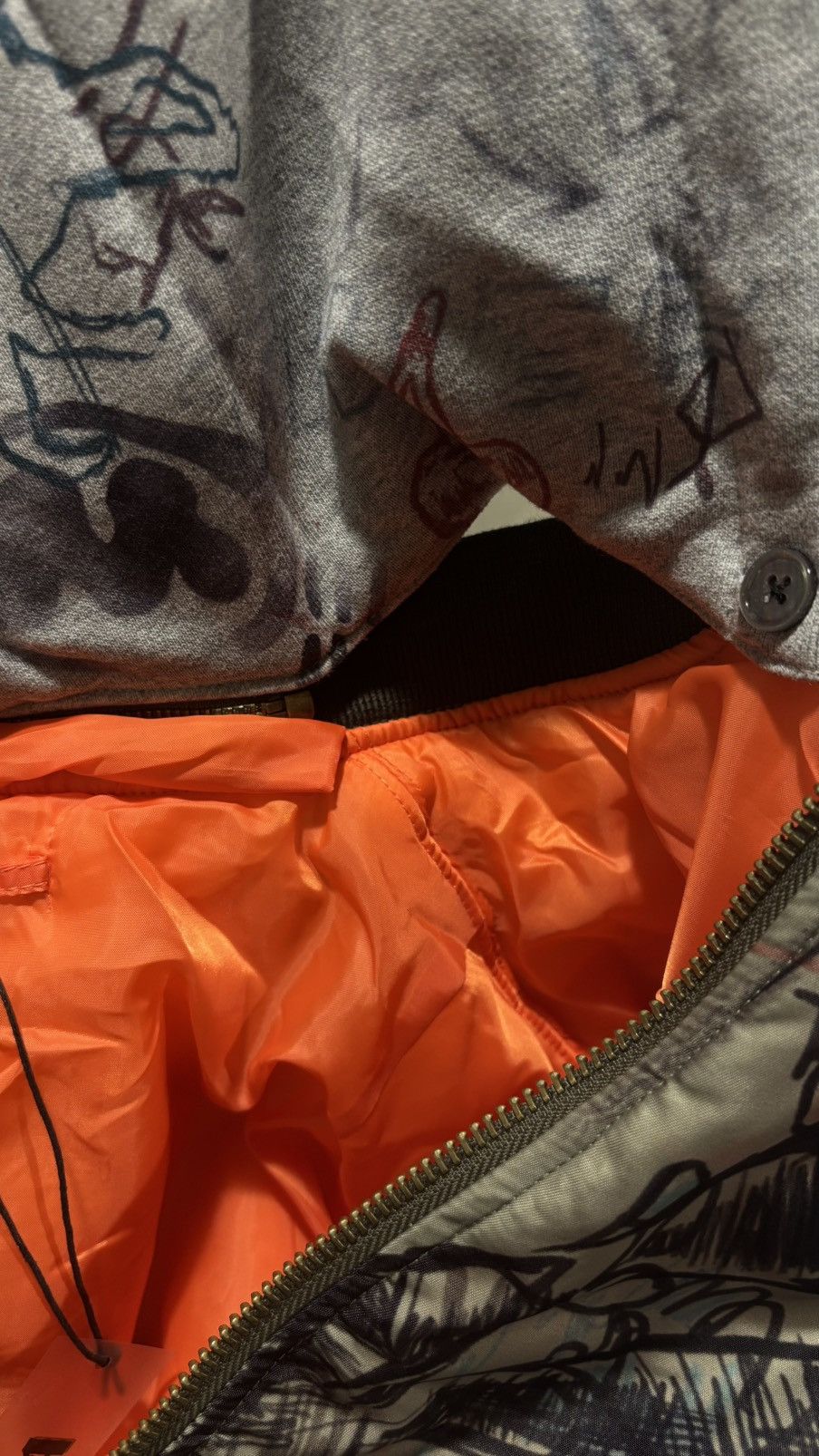Mowalola Mowalola Graffiti Bomber Size US L / EU 52-54 / 3 - 8 Thumbnail