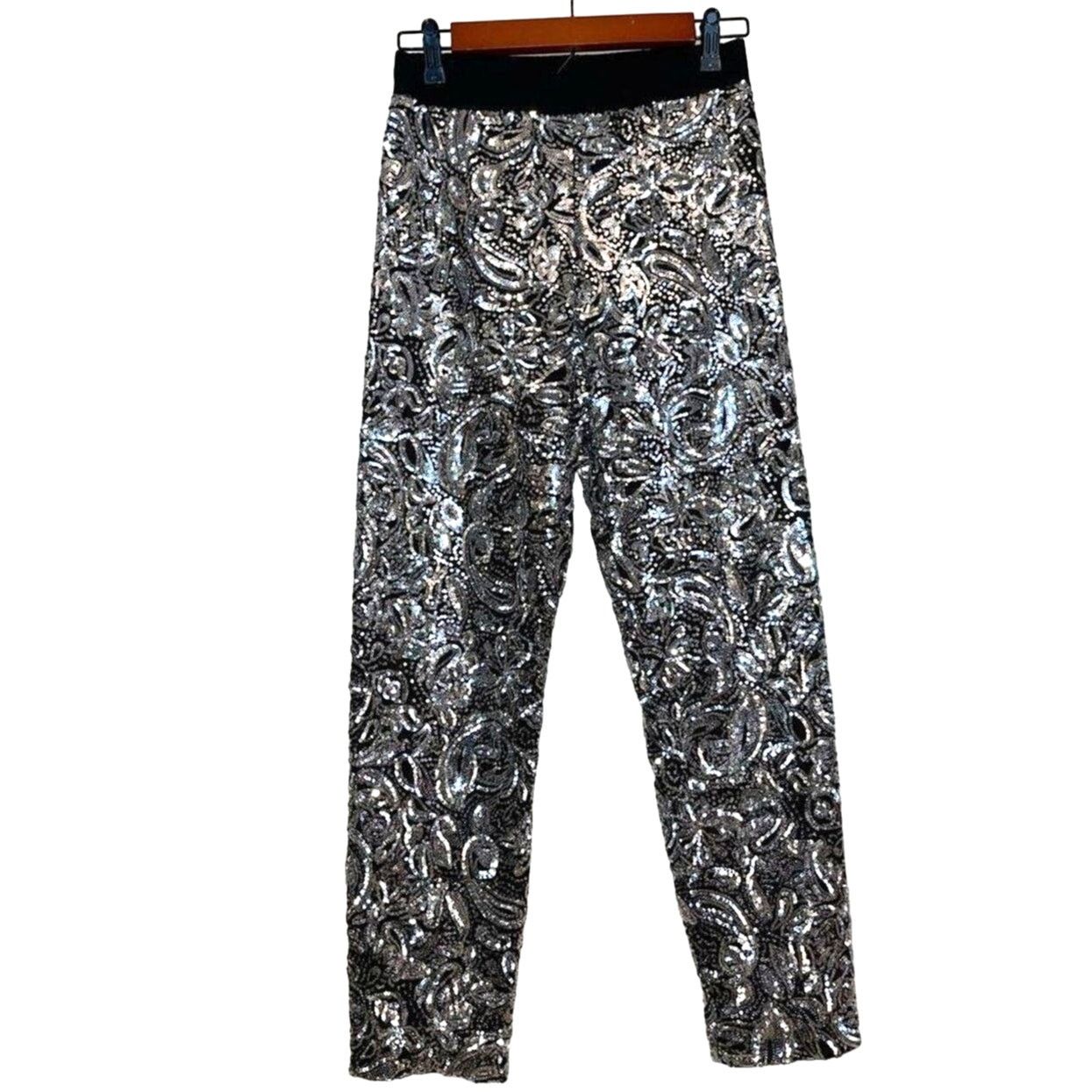 Anthropologie New Anthropologie Pascaline Sequined Trousers by Porridge Size 28" / US 6 / IT 42 - 5 Thumbnail