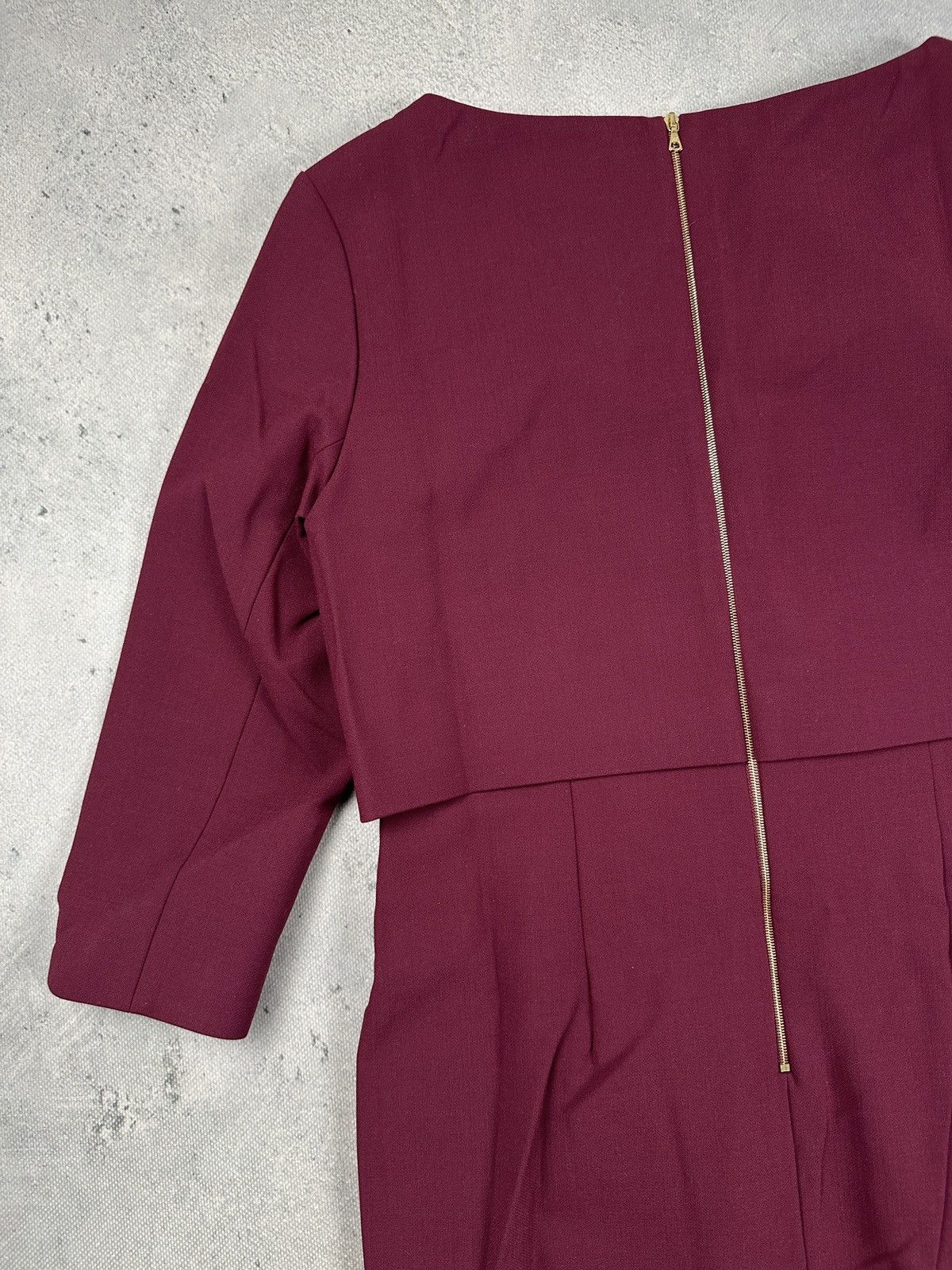 Other The Fold London Northcote Plum Midi Dress Minimal Luxury Lux Size L / US 10 / IT 46 - 6 Thumbnail