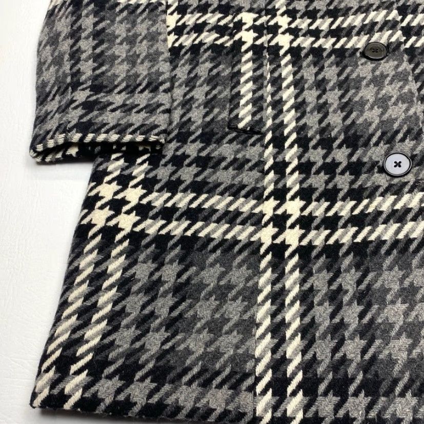 Vintage VINTAGE Xhilaration Wool Coat Womens XL Black Ivory Houndstooth Removable Collar Lined Size XL / US 12-14 / IT 48-50 - 3 Thumbnail