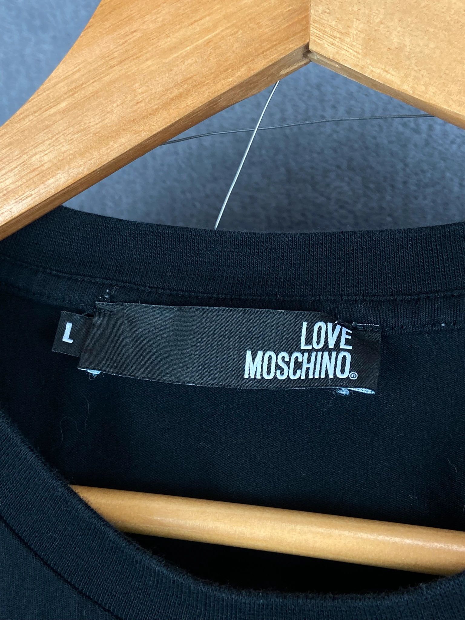 Moschino Love Moschino Peace Logo Tee – Milano Print, L Size US L / EU 52-54 / 3 - 3 Thumbnail