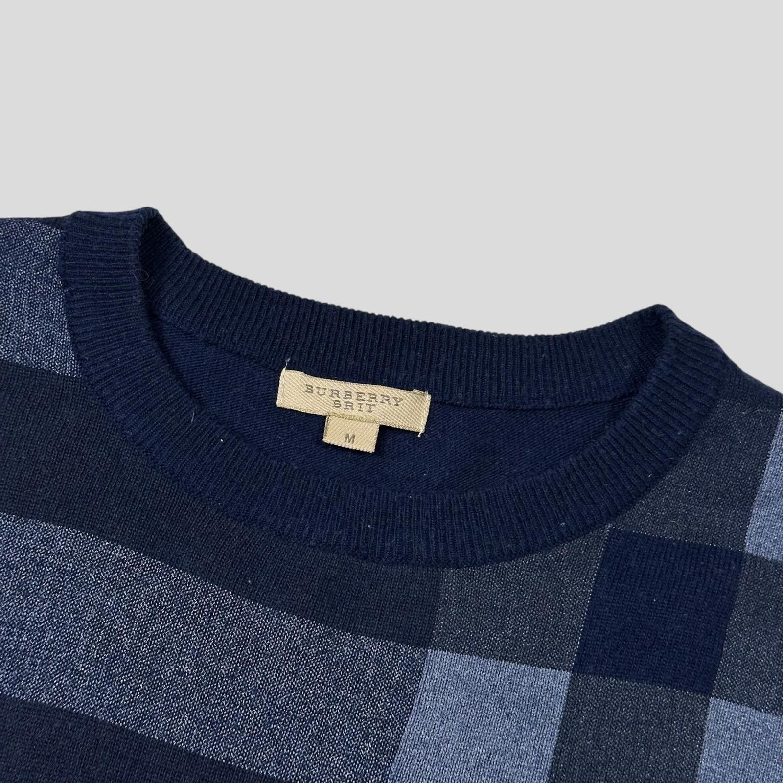 Burberry Burberry Brit Scotland Wool & Cashmere Nova Check Jumper - S Size US S / EU 44-46 / 1 - 4 Thumbnail