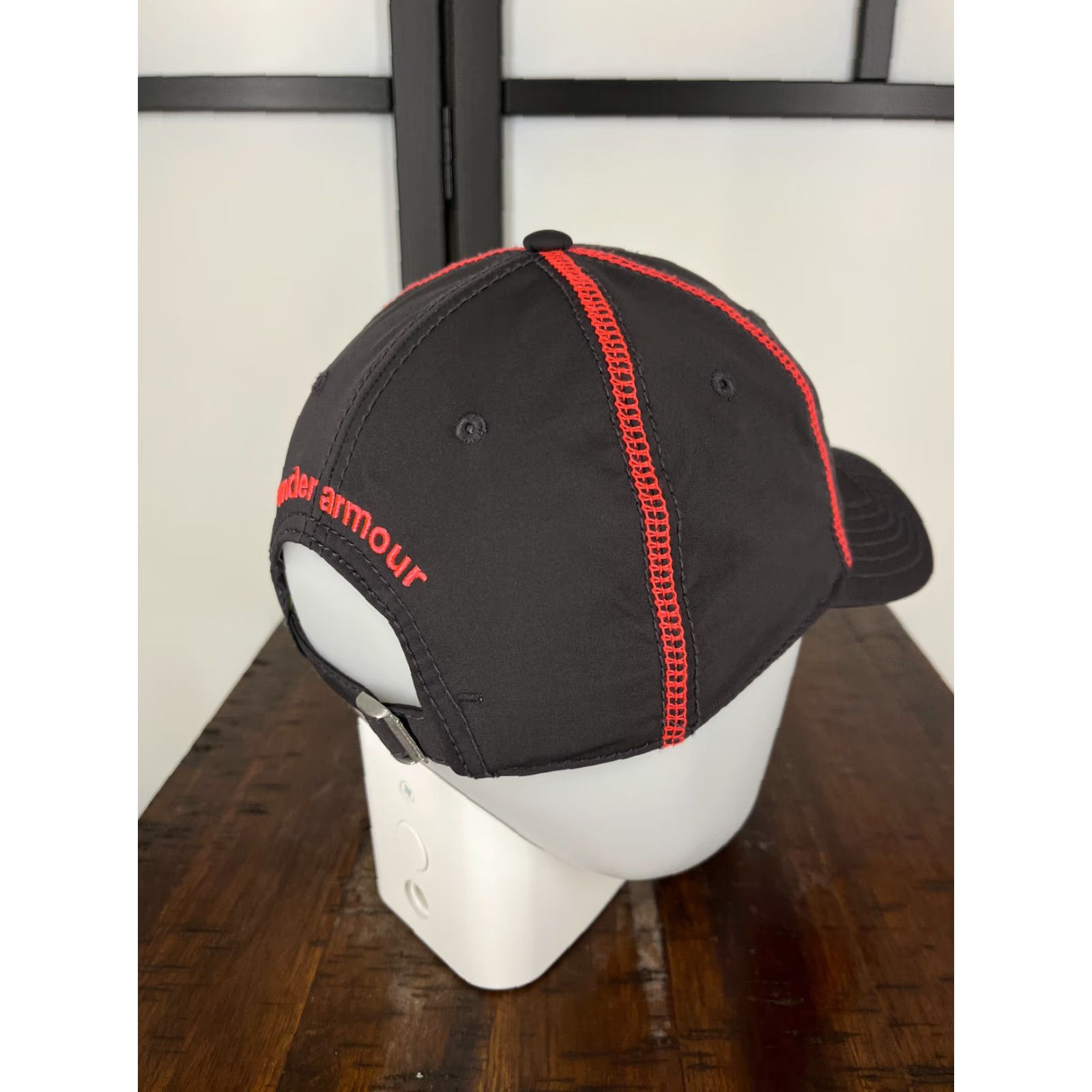 Under Armour Under Armour Hat Cap Strap Back Womens One Size Pink Gray Poly Spandex Blend Size ONE SIZE - 7 Thumbnail