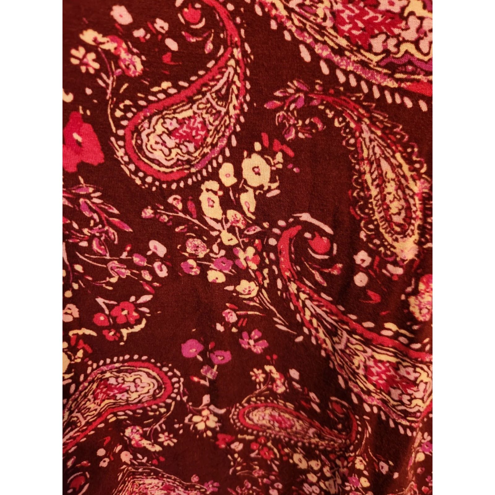 Vintage Jessica London Red Paisley Floral 3/4 Sleeve Top Shirt 14/16 Women Blouse Shirt Red Paisley Floral Casual Workwear Mens? Size XL / US 12-14 / IT 48-50 - 2 Thumbnail