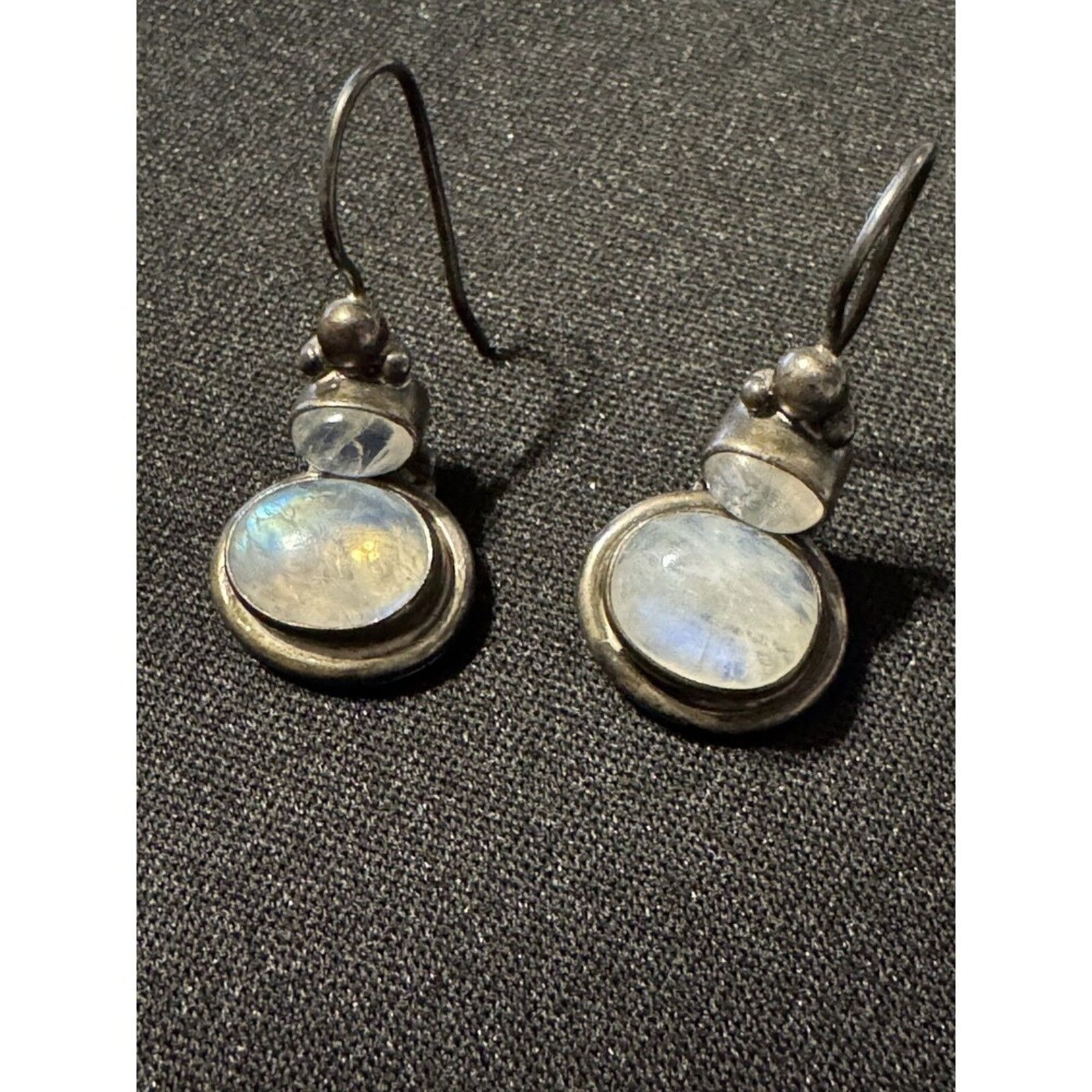 Other NB 925 Fish Hook Quart w/ Flash Earrings Nice Patina Size ONE SIZE - 1 Thumbnail