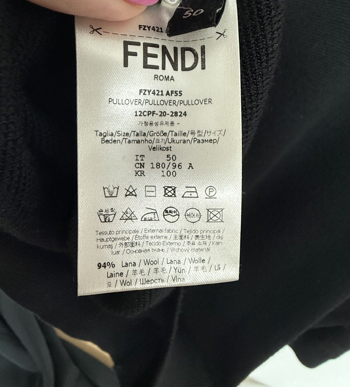 Fendi Fendi Crewneck Pullover Size US M / EU 48-50 / 2 - 2 Thumbnail