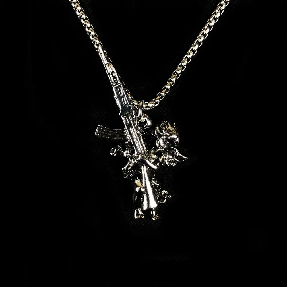 Jewelry Angel Necklace Punk Y2K Chain Size ONE SIZE - 5 Thumbnail