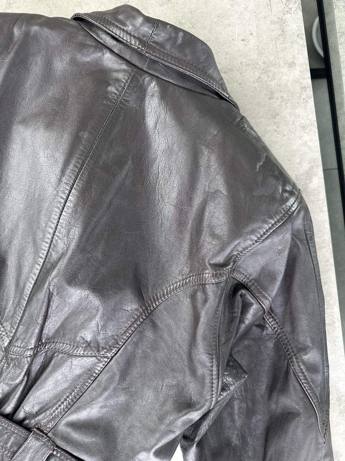 Japanese Brand Vintage Leather Jacket Size M / US 6-8 / IT 42-44 - 8 Thumbnail