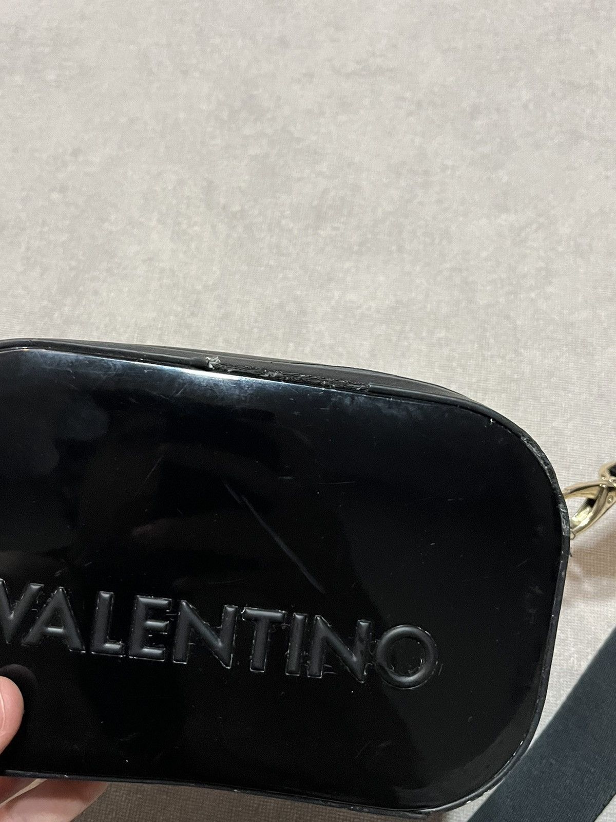 Gianni Valentino Valentino Spa Womens Crossbody Bag Black Monogram Shoulder Size ONE SIZE - 11 Thumbnail