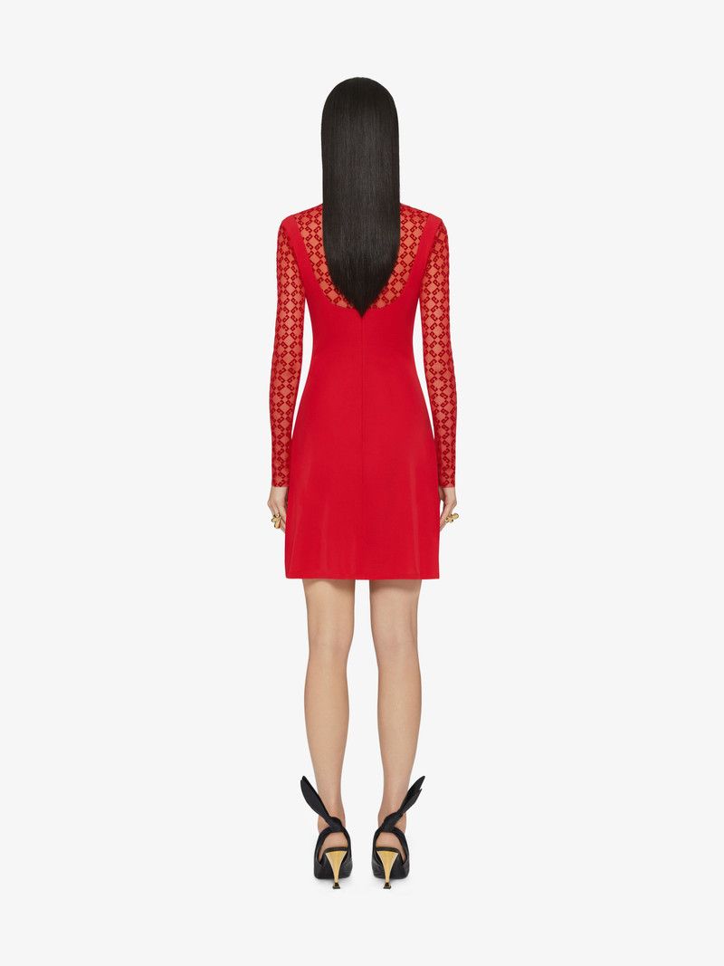 Givenchy o1n1vont0326 Dress in Red Size XS / US 0-2 / IT 36-38 - 4 Thumbnail