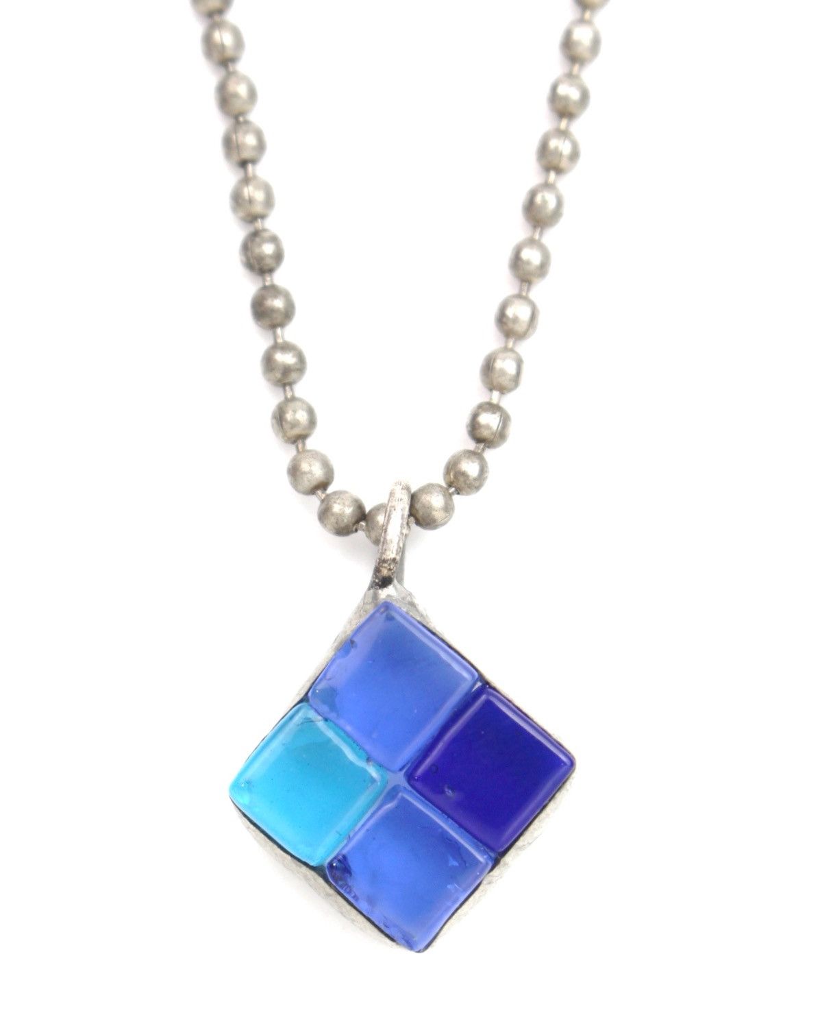 Hysteric Glamour 2000S JAPANESE MADE BLUE MOSAIC DIAMOND PENDANT NECKLACE Size ONE SIZE - 1 Thumbnail