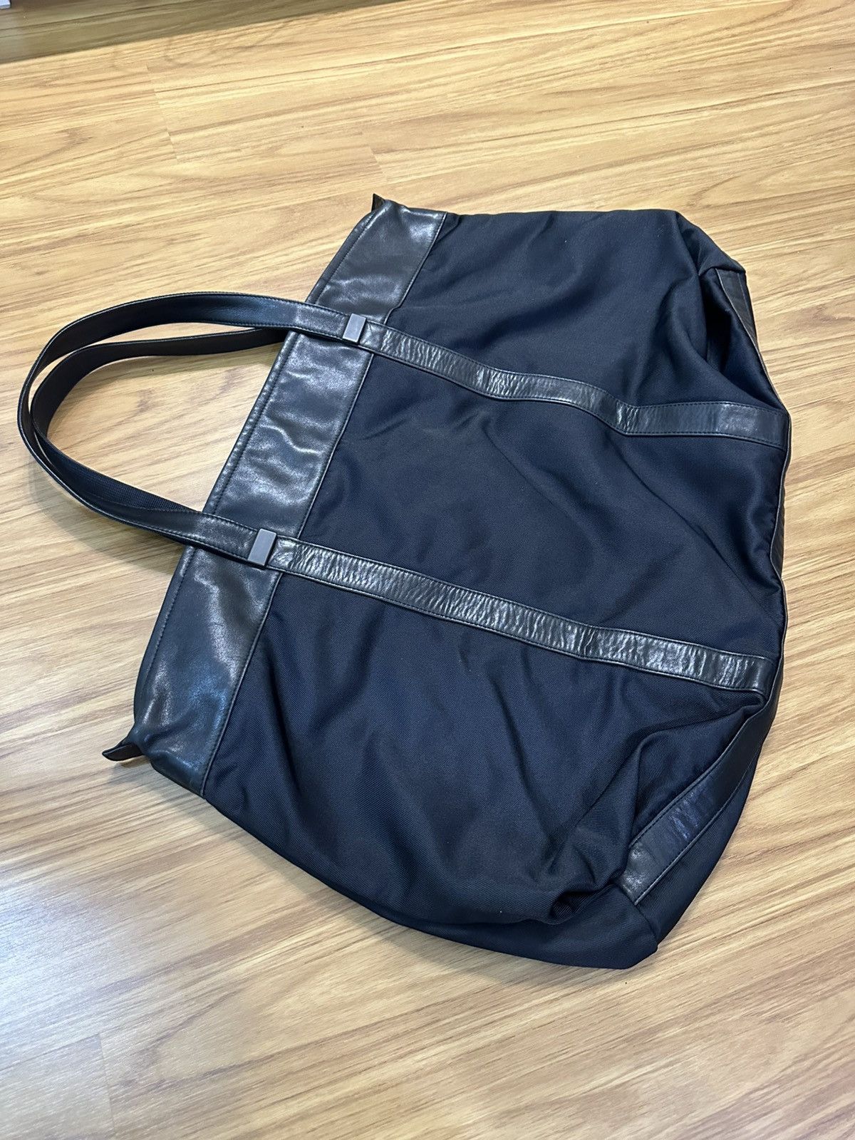 Issey Miyake Issey Miyake IM Studio Leather & Nylon Travel Bag (Big Size) Size ONE SIZE - 7 Thumbnail
