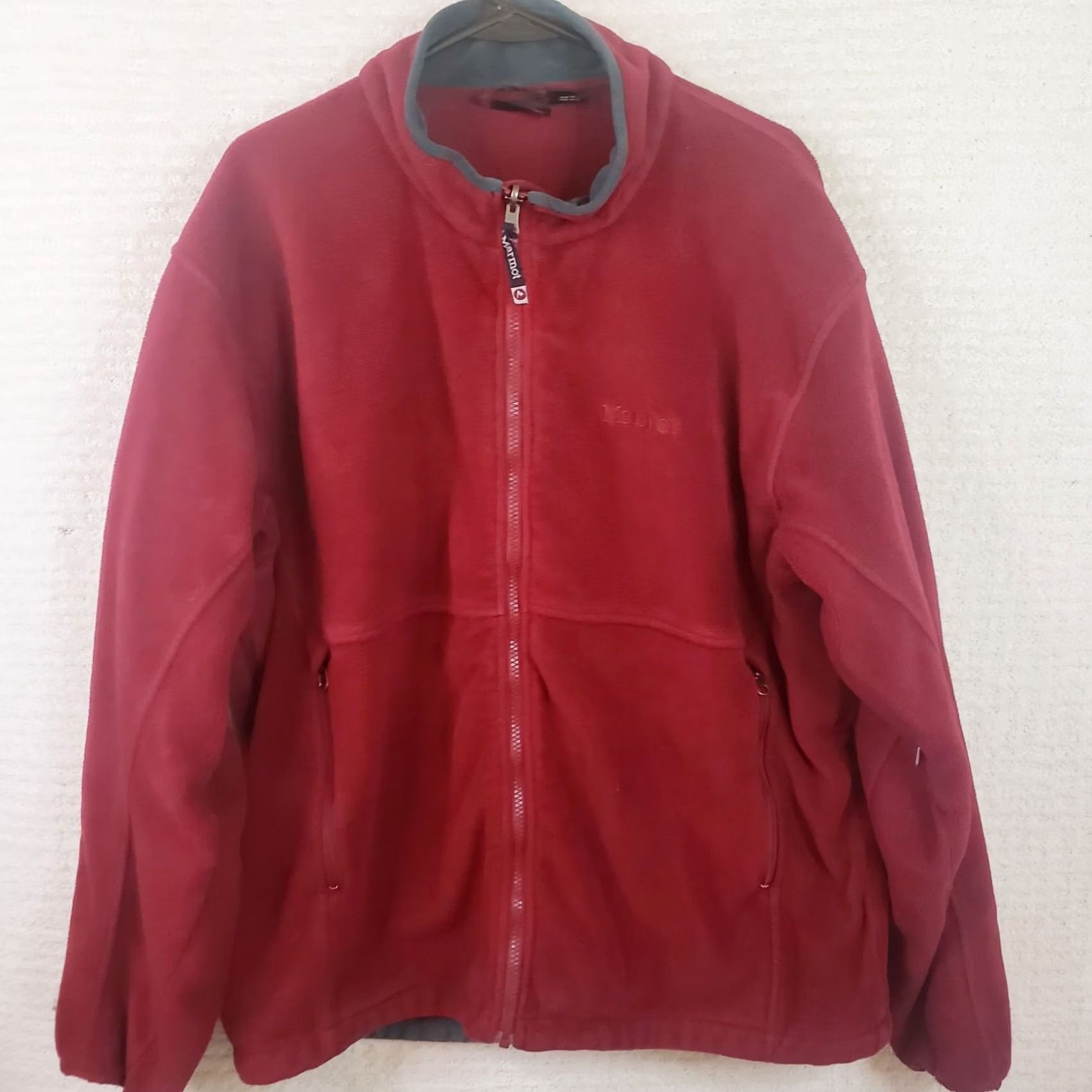 Marmot Marmot Jacket Mens XL Red Fleece Full Zip Outdoor Underarm Zips Pockets Regulate Bomber Style Classic Outdoor Hiking Mens XL Red Marmot Logo Jacket Size US XL / EU 56 / 4 - 2 Thumbnail