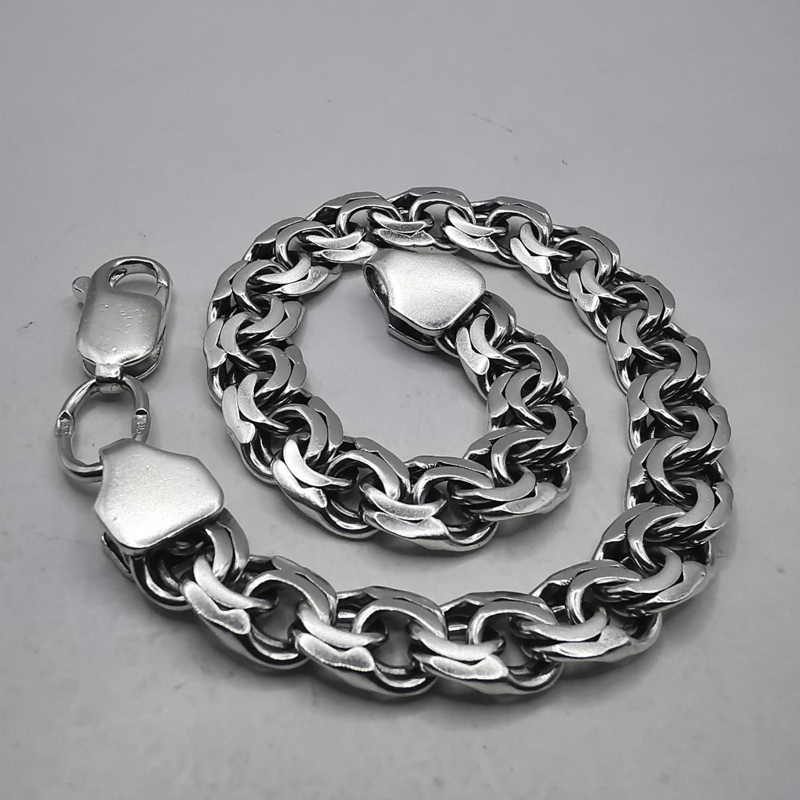 Sterling Silver Vintage Bracelet Jewelry,925 Sterling Silver,Handmade 18,73g Size ONE SIZE - 1 Thumbnail