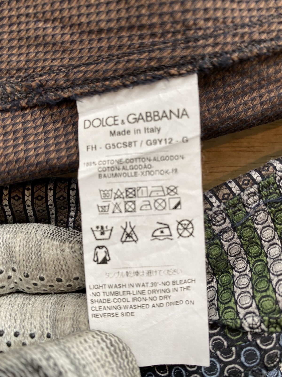 Dolce & Gabbana D&G Gold Patchwork Western Shirt 39/44 Size US S / EU 44-46 / 1 - 6 Thumbnail