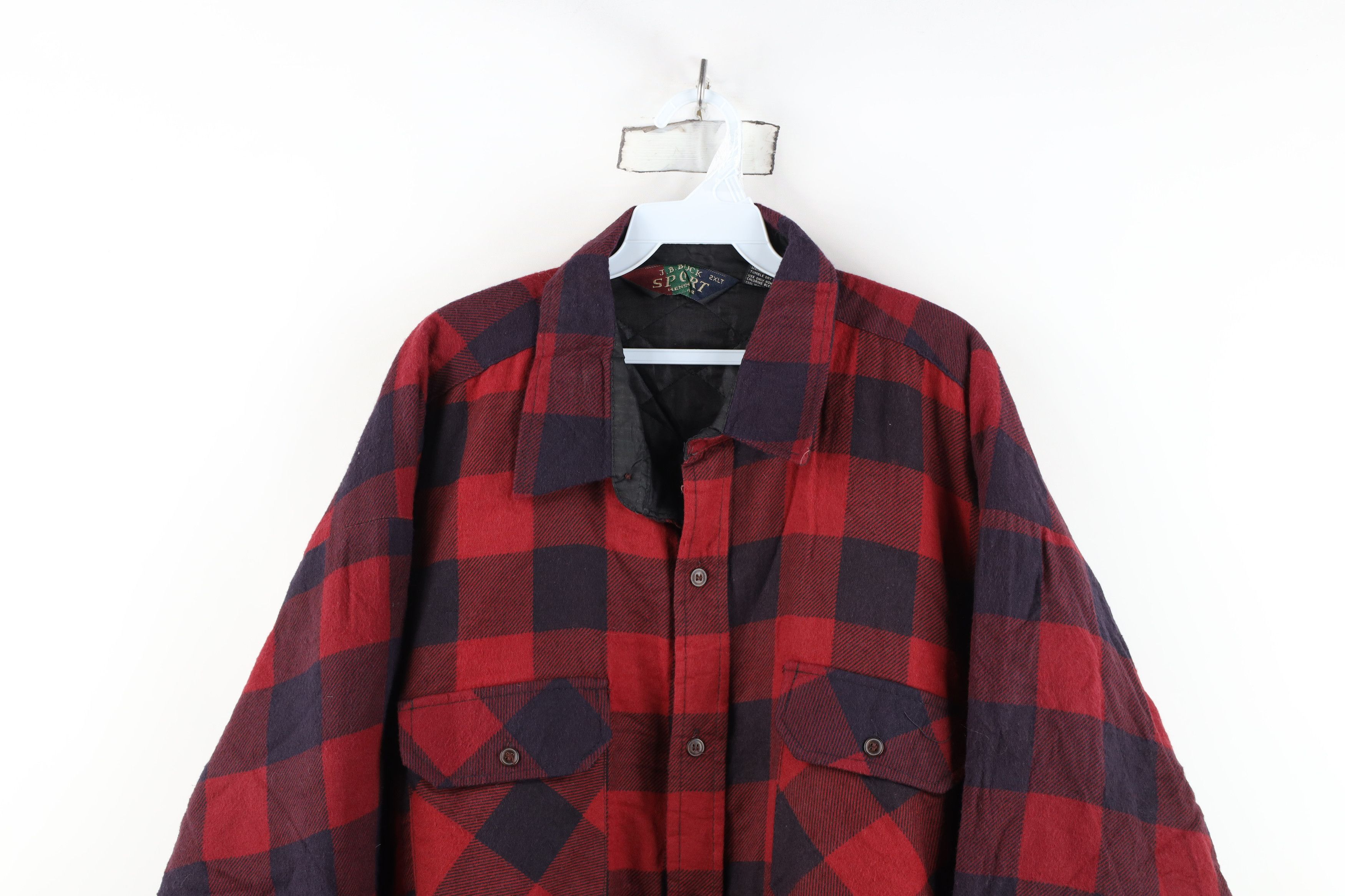 Vintage Vintage 90s Y2K Streetwear Flannel Button Shirt Jacket Jac Size US XXL / EU 58 / 5 - 2 Thumbnail