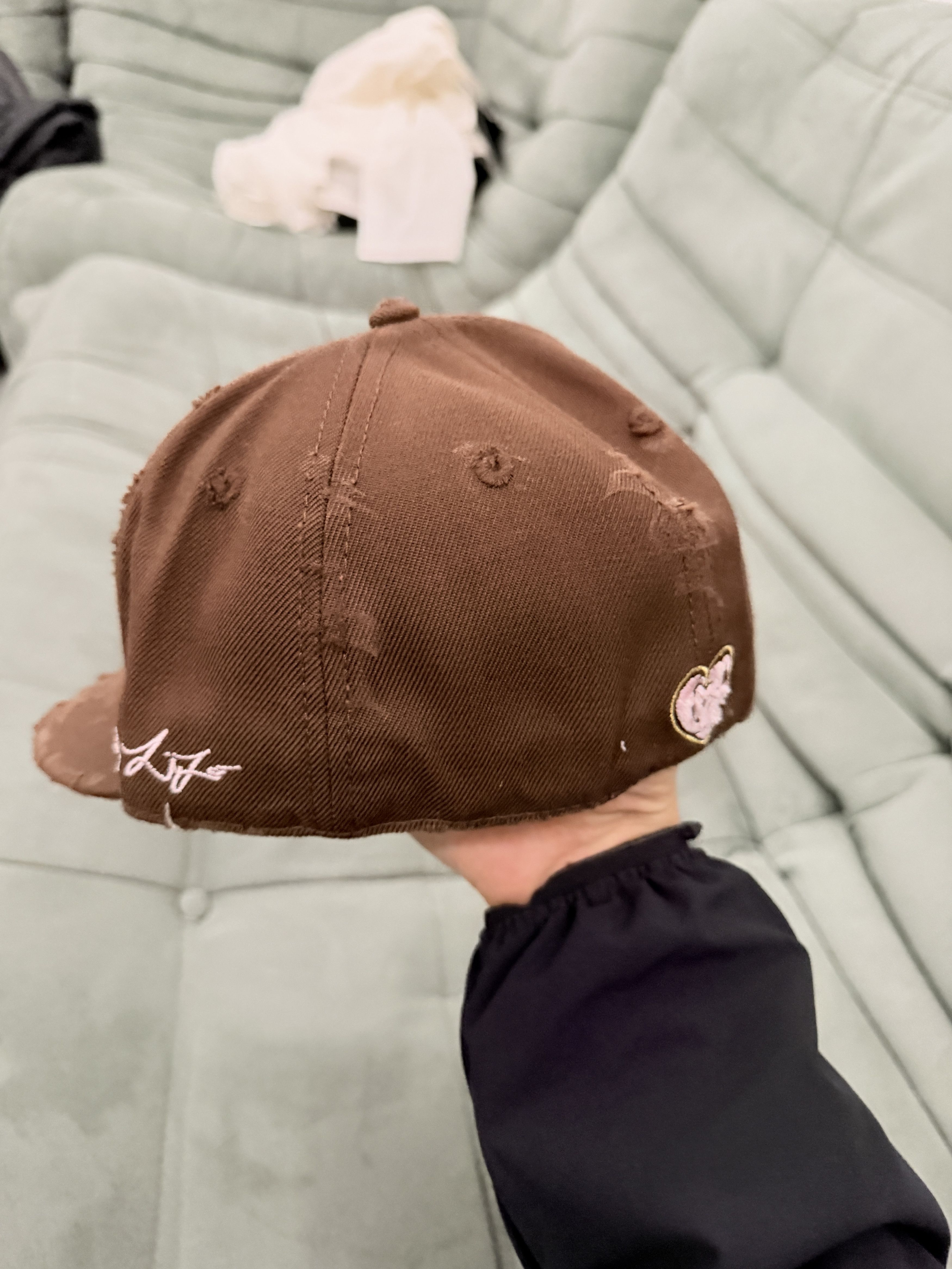 New Era New era selfmade distressed pearl 1of1 brown pink cap 7 1/8 Size ONE SIZE - 2 Thumbnail