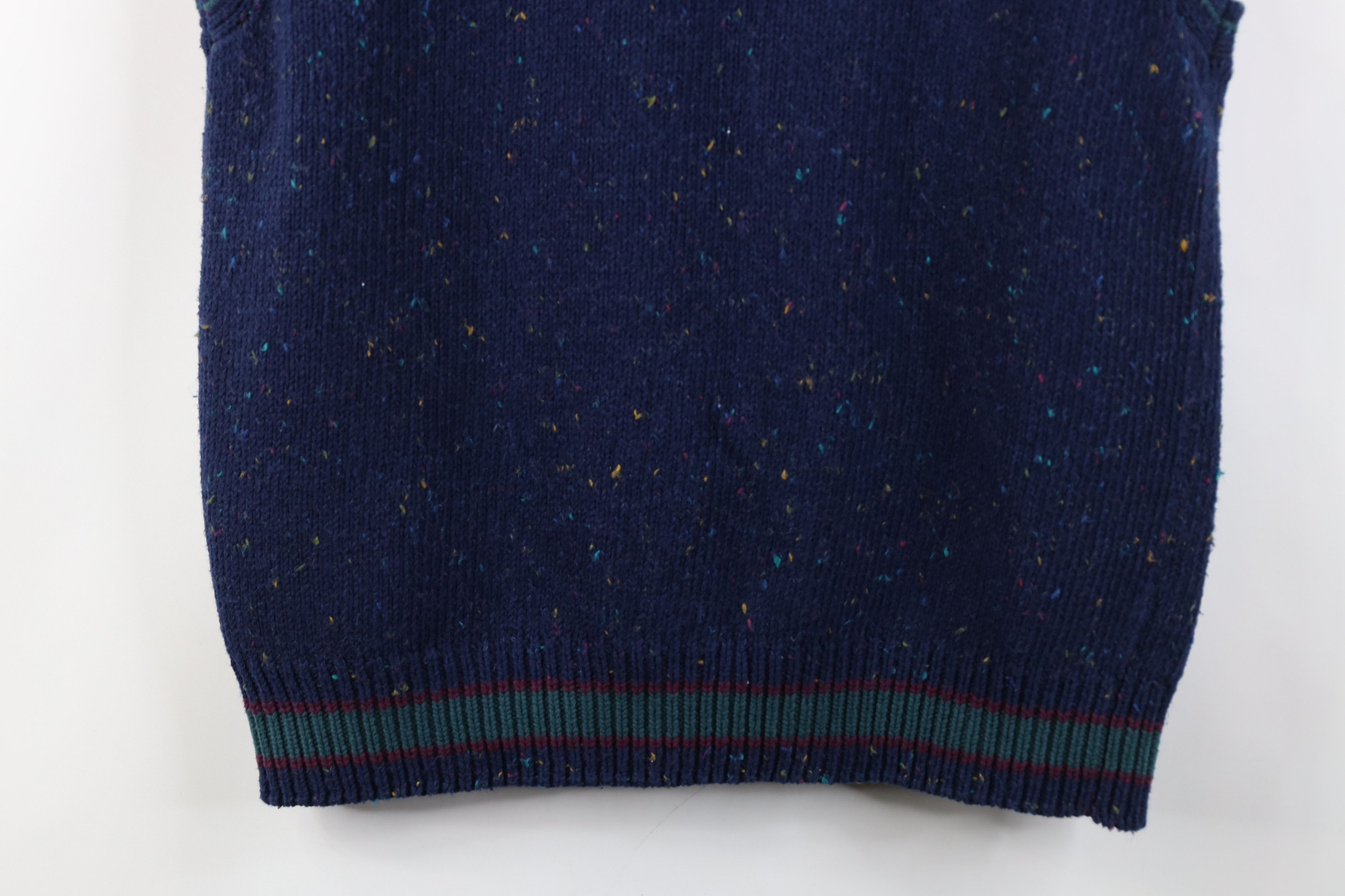 Vintage Vintage 90s Streetwear Diamond Knit Cardigan Sweater Vest Size US XL / EU 56 / 4 - 10 Thumbnail