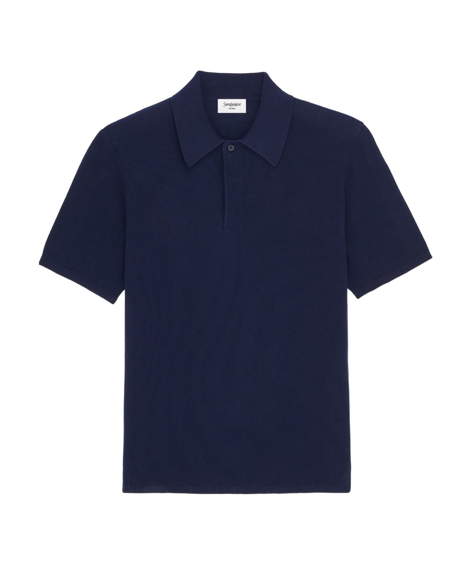 Saint Laurent Paris Saint Laurent Men's Cotton Short-Sleeve Polo Size US M / EU 48-50 / 2 - 1 Thumbnail