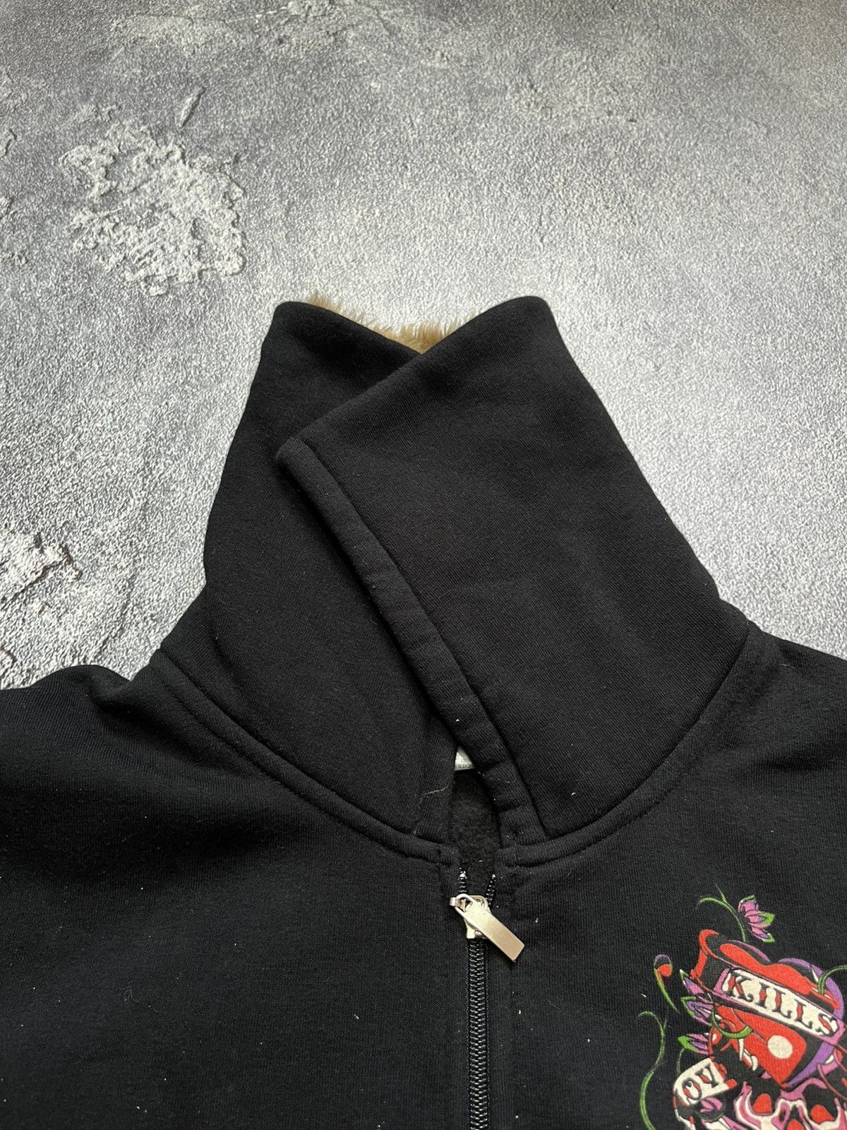 Ed Hardy Vintage Y2K Ed Hardy Zip Up Hoodie archiv , rare Size US XL / EU 56 / 4 - 9 Thumbnail