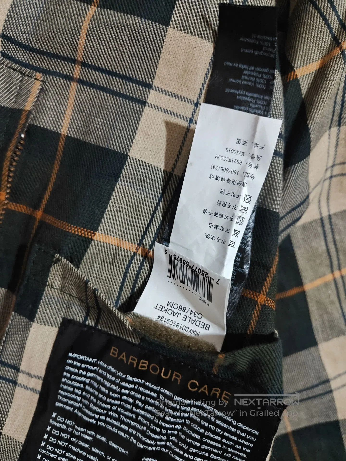Barbour Barbour Bedale Waxed Jacket. Size US M / EU 48-50 / 2 - 5 Thumbnail
