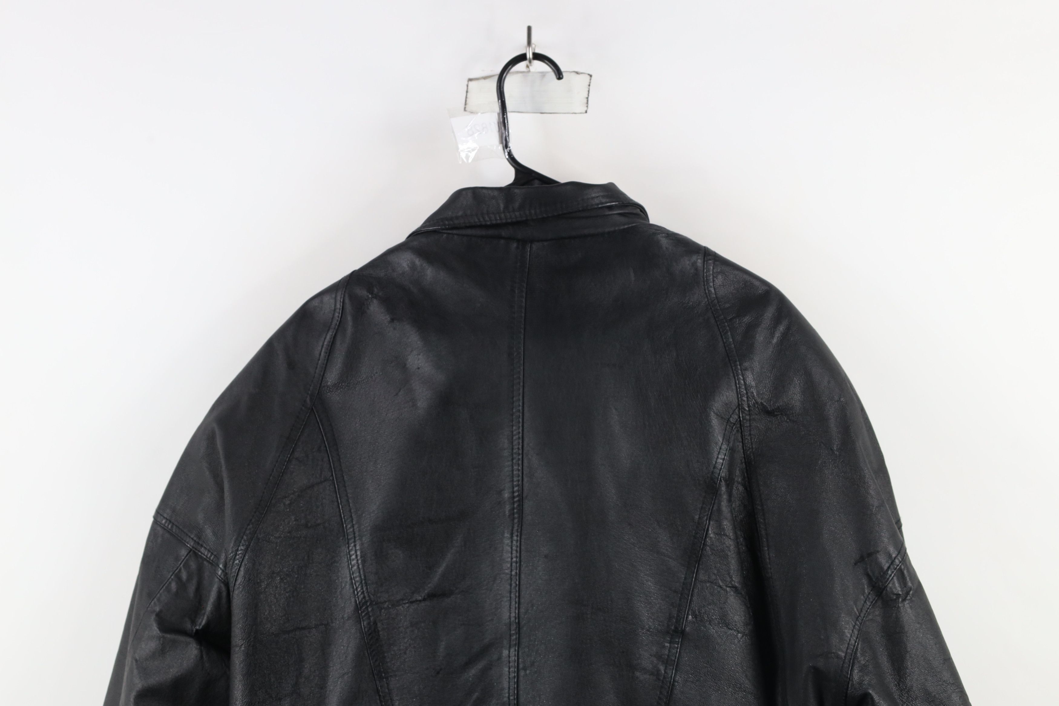 Vintage Vintage 90s Streetwear Cafe Racer Bomber Jacket Black Size US L / EU 52-54 / 3 - 13 Thumbnail