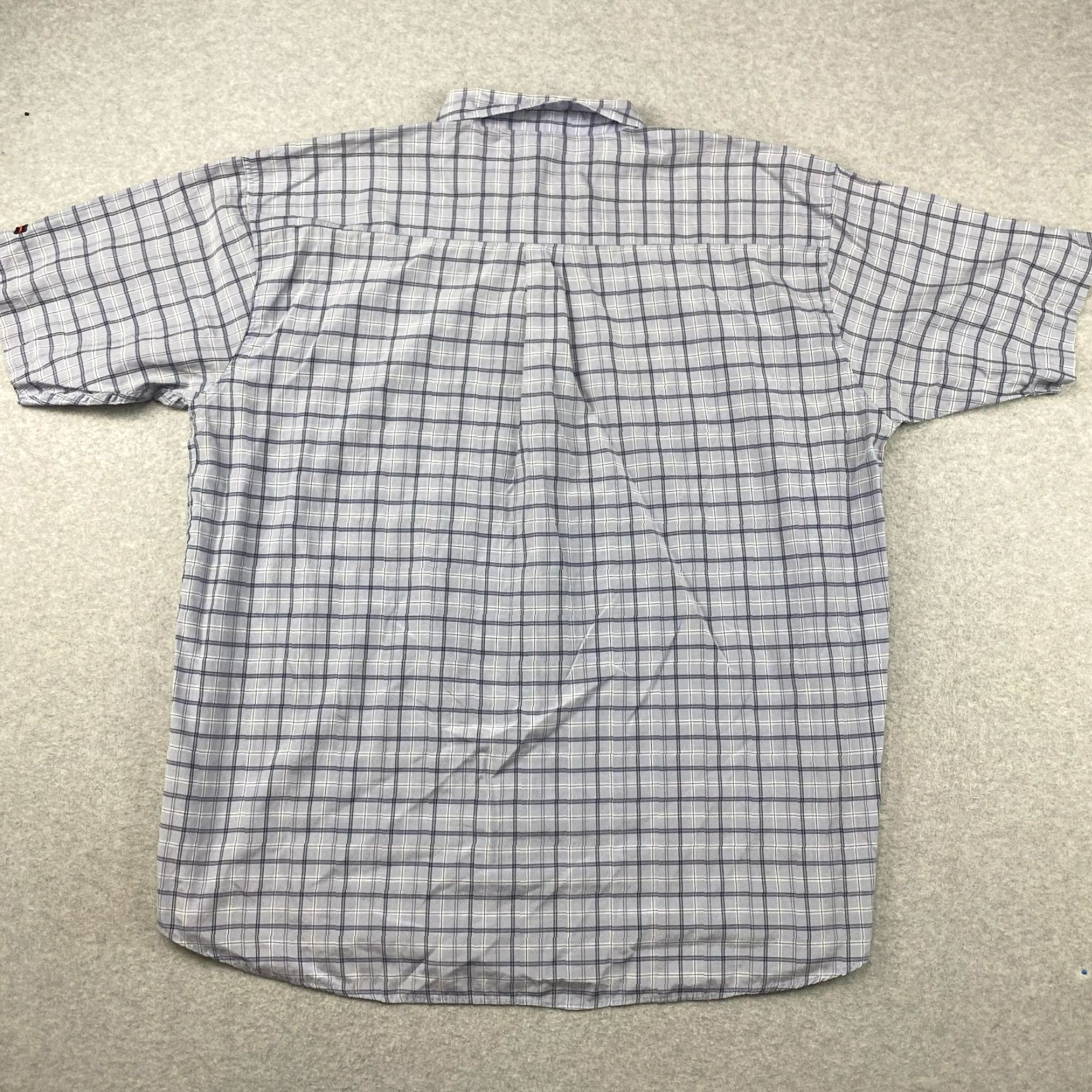 Fubu FUBU Shirt Mens 4XL Blue Plaid Urban Short Sleeve Button-Up Pocket Y2K Size US XXL / EU 58 / 5 - 5 Thumbnail