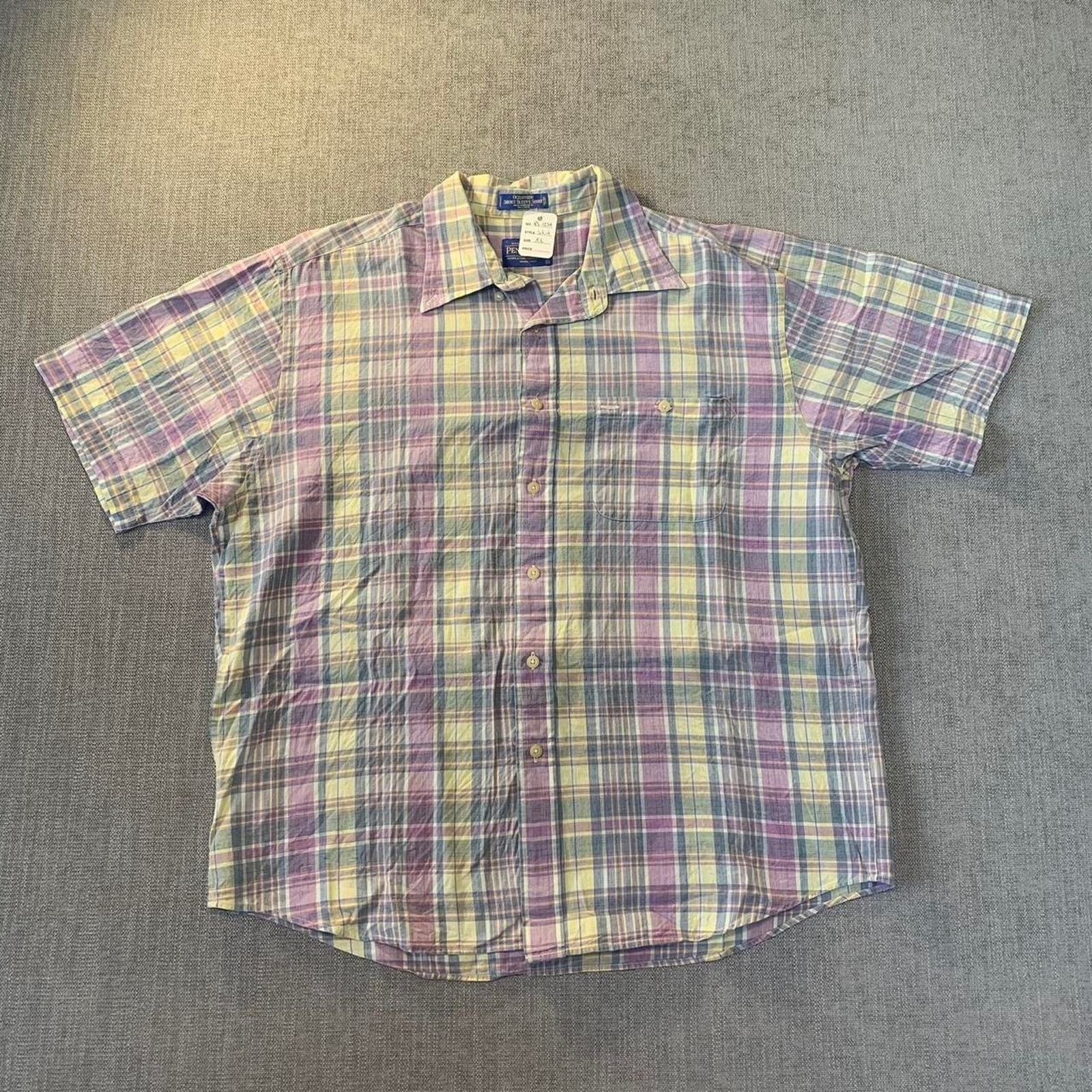 Pendleton Pendleton blue and purple plaid check button up shirt Size US XL / EU 56 / 4 - 1 Thumbnail