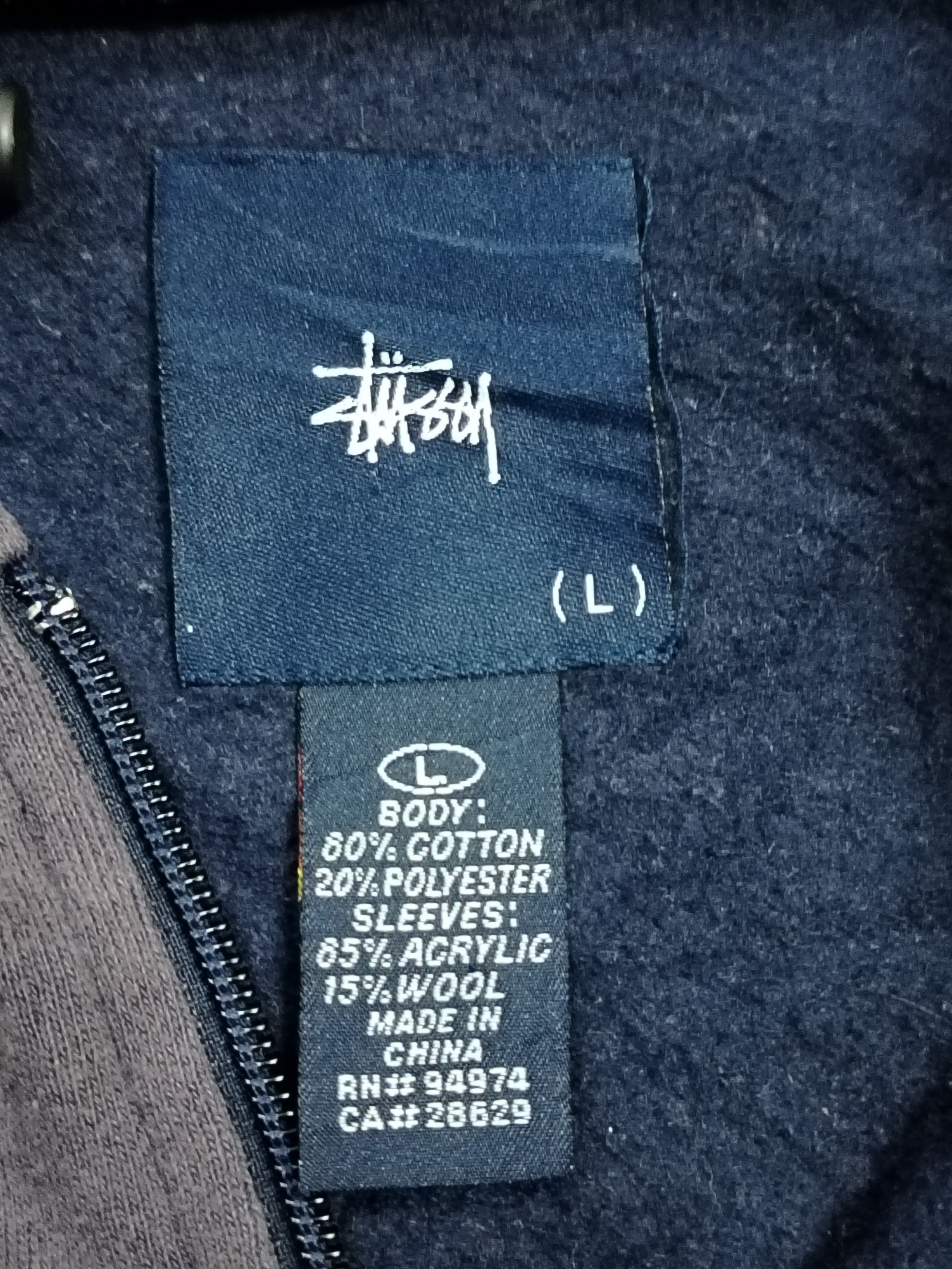 Stussy Stussy zip Hoodie Size US L / EU 52-54 / 3 - 7 Thumbnail