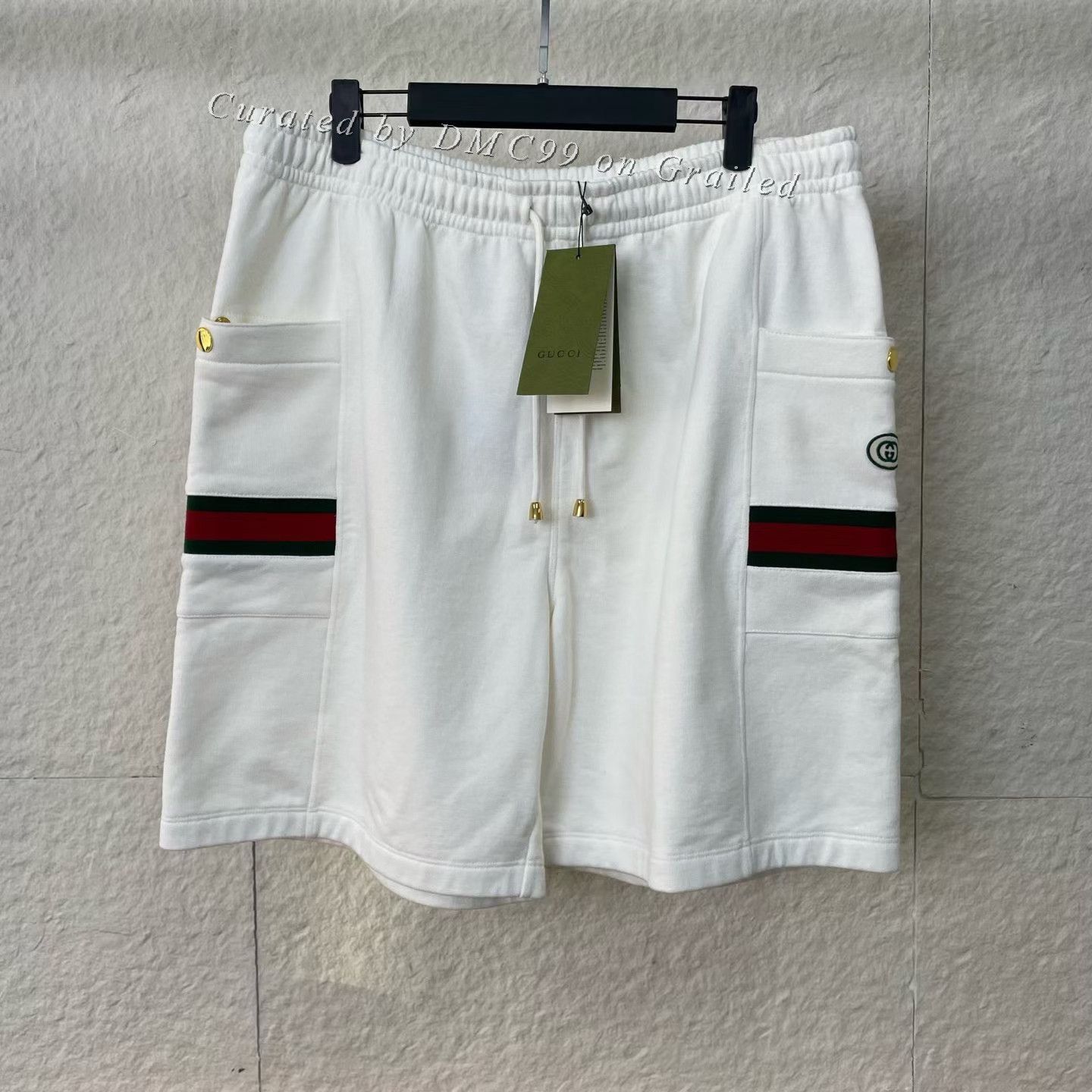 Gucci Gucci White Red Green Stripe Shorts Size US 26 / EU 42 - 1 Thumbnail