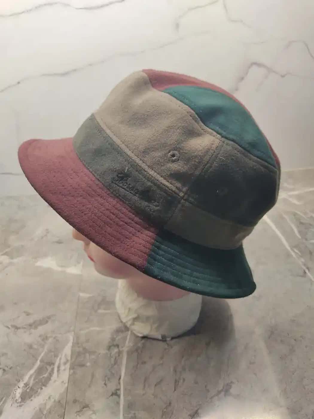 Borsalino × Vintage Vintage Borsalino Patchwork Style Bucket Hat Size ONE SIZE - 5 Thumbnail