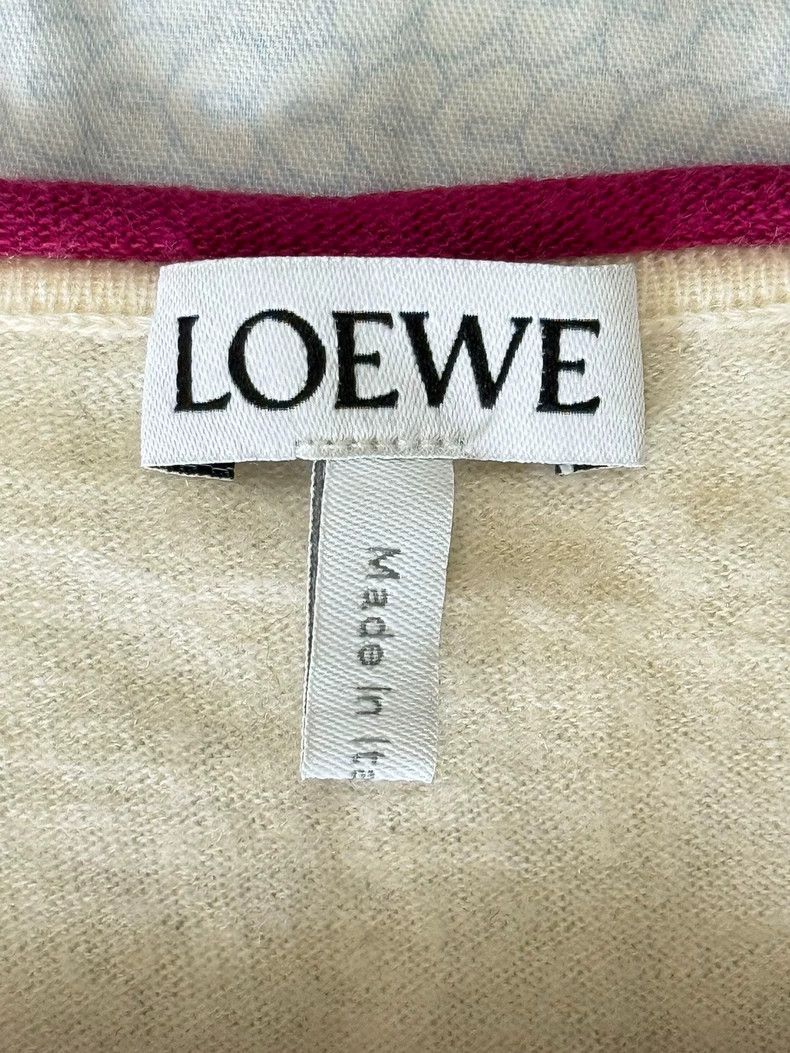 Loewe LOEWE White knit sweater Size S / US 4 / IT 40 - 6 Thumbnail