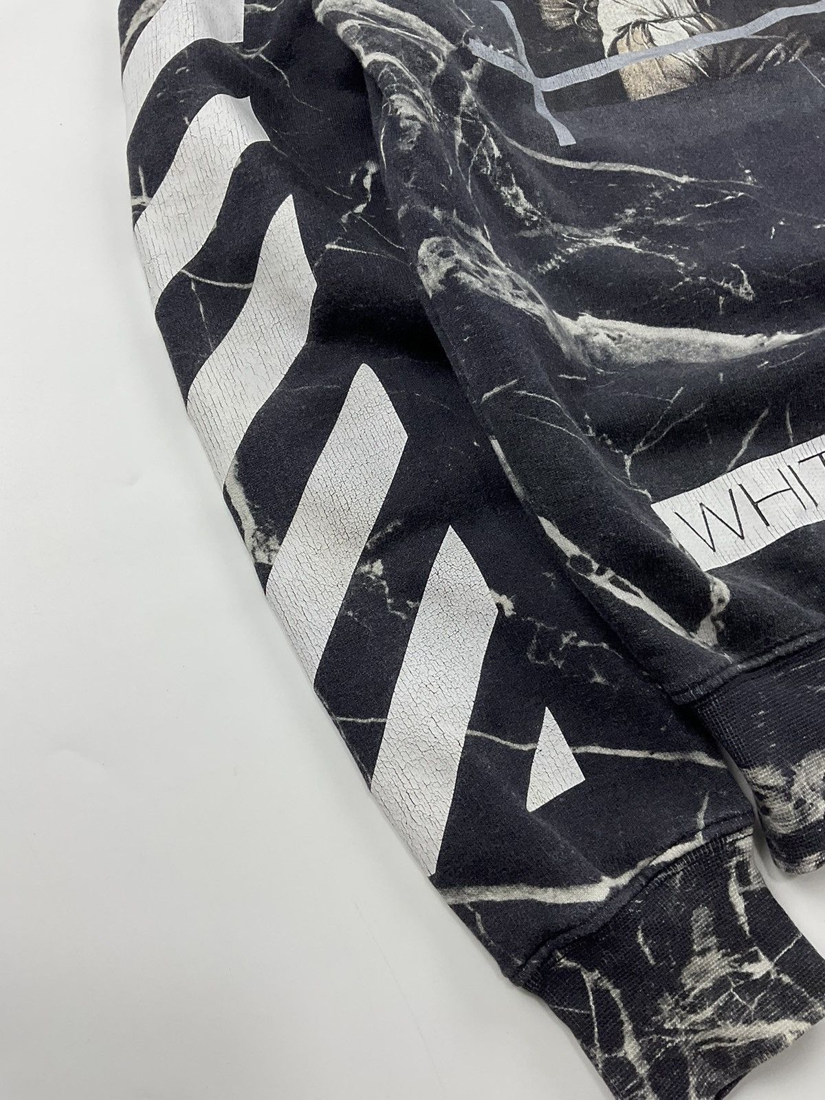 Off White Caravaggio Marble Sweatshirt
