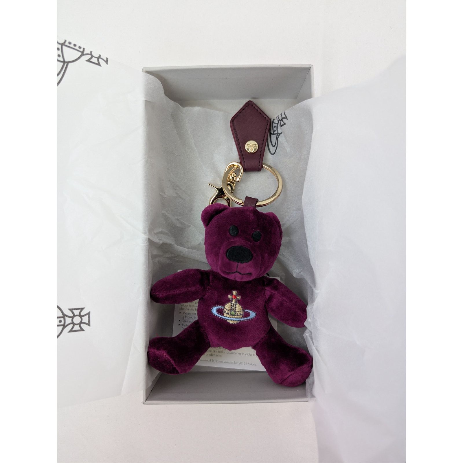 Vivienne Westwood o1rshd1 Size: OS / Teddy Bear Keyring / Bag Charm in Purple Size ONE SIZE - 16 Thumbnail