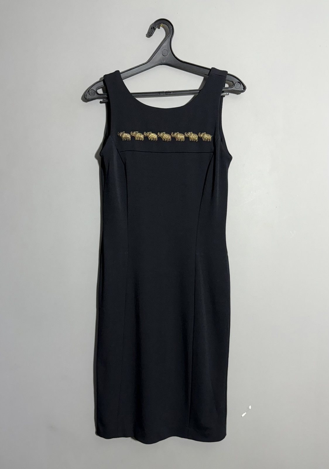Escada Vintage Escada Black Midi Dress Size M / US 6-8 / IT 42-44 - 1 Thumbnail
