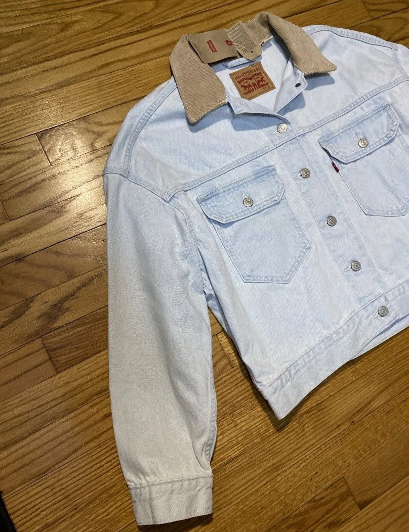 Levi's Levi's Ex-Boyfriend Corduroy-Collar Denim Trucker Sz M new Size M / US 6-8 / IT 42-44 - 5 Thumbnail