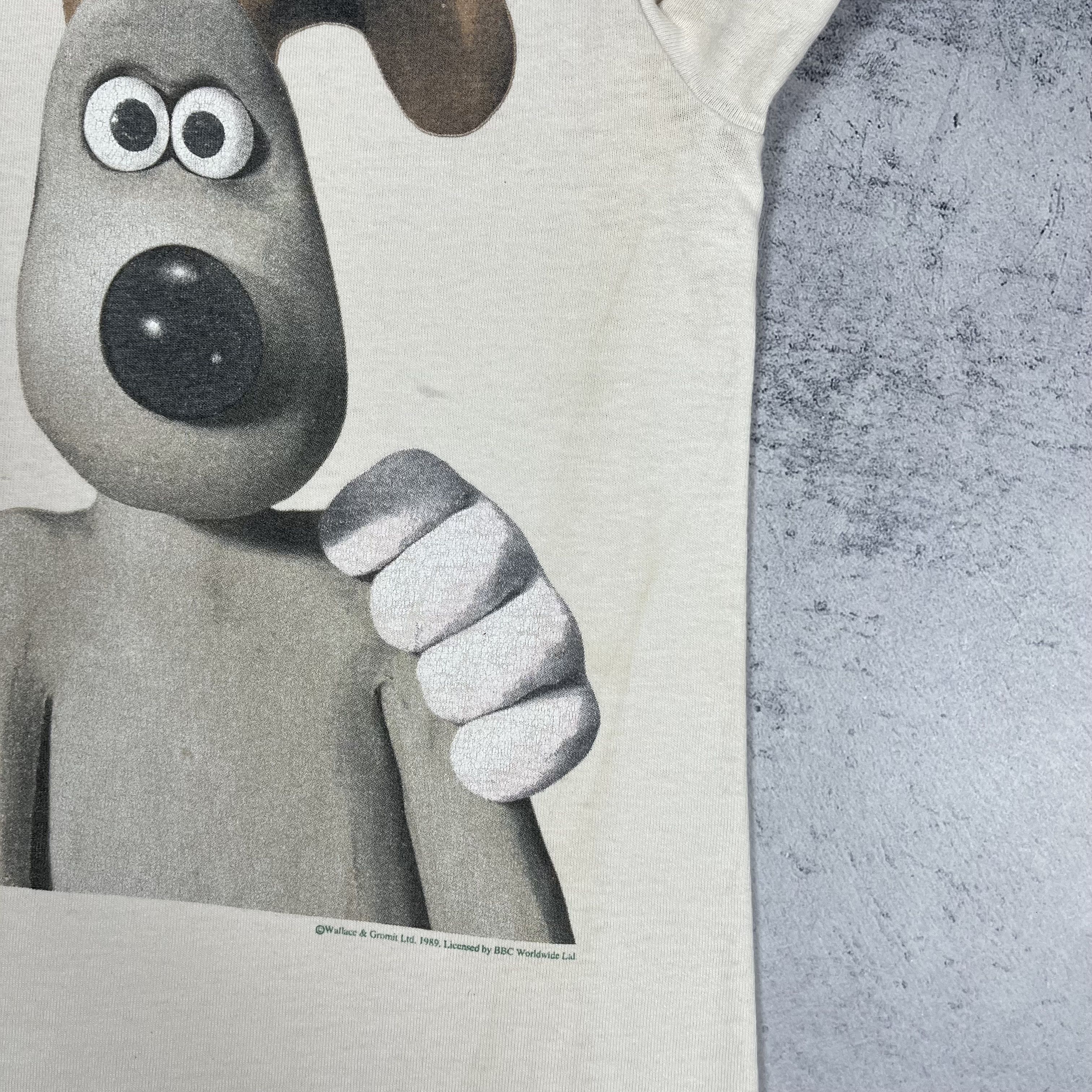 Cartoon Network Vintage Wallace & Gromit Rare Cartoon T Shirt 1989 Size US S / EU 44-46 / 1 - 19 Thumbnail