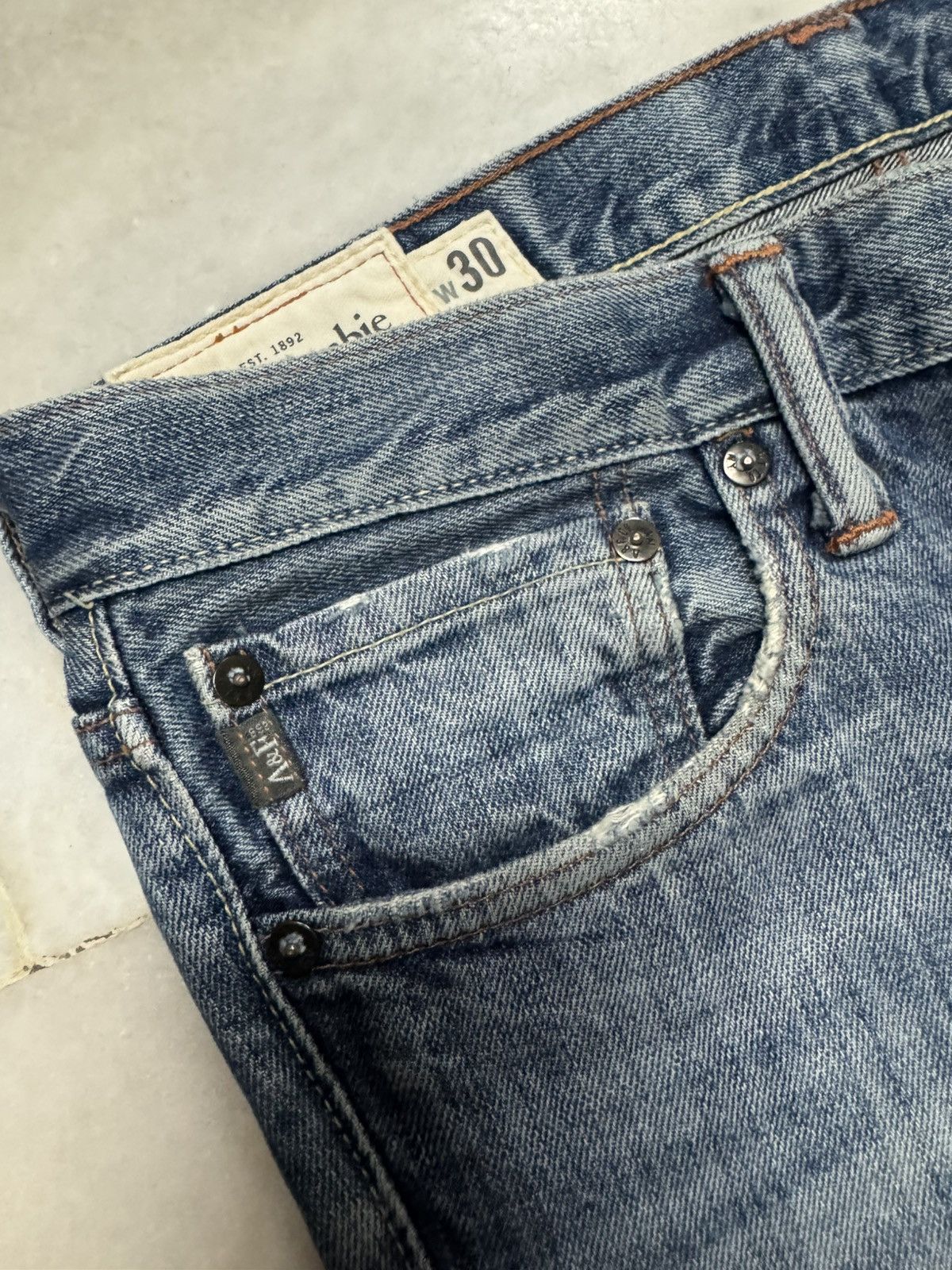Vintage 💥FLARE💥90s STYLE ABERCROMBIE & FITCH SICK SAND WASH DISTRESS Size US 30 / EU 46 - 8 Thumbnail