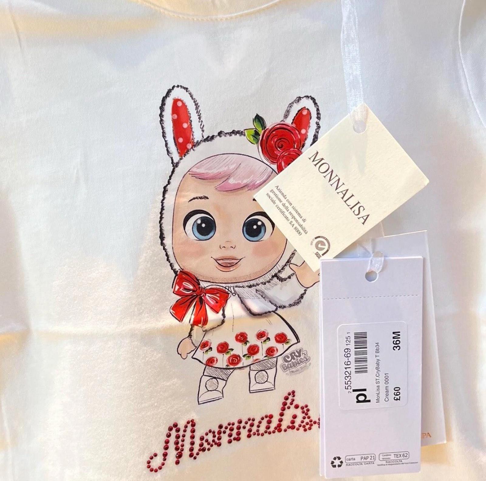 Other monnalisa t-shirt 36M RPR £60 new with tags Size ONE SIZE - 3 Thumbnail