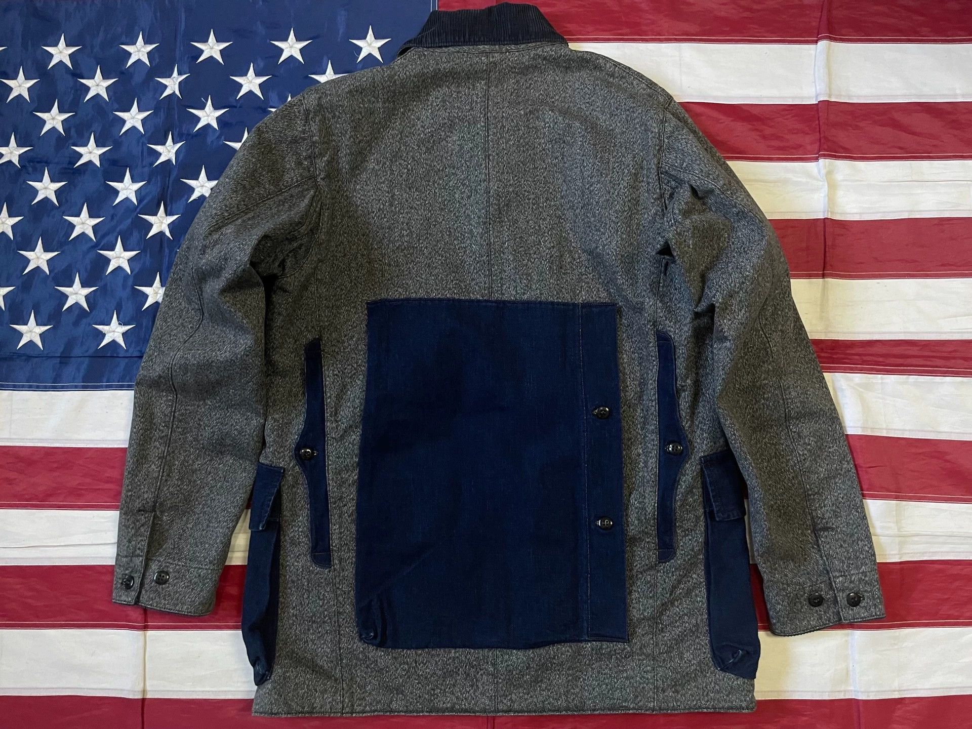 Freewheelers Freewheelers Heavy pepper, salt and blue dyed hunting clothes Size US M / EU 48-50 / 2 - 1 Thumbnail