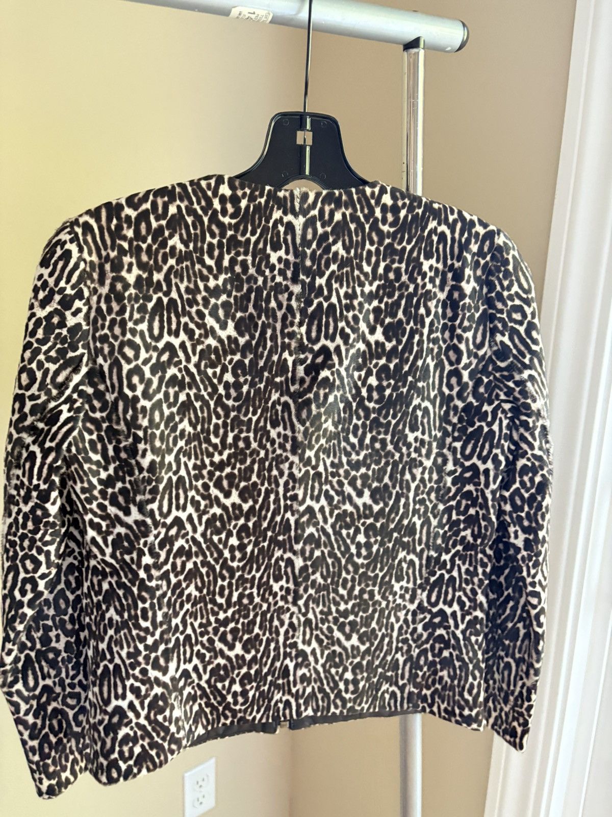 J.Crew J.Crew Calf Hair Leopard Print Leather Jacket NEW with tag Size XXS / US 00 / IT 34 - 9 Thumbnail