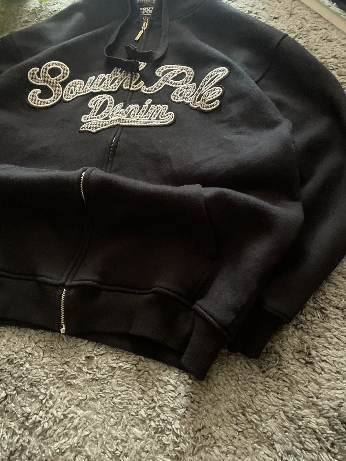 Southpole × Vintage 90s South Pole Zip-Hoodie Vintage Streetwear Sk8 Hip-Hop Y2k Size US L / EU 52-54 / 3 - 5 Thumbnail