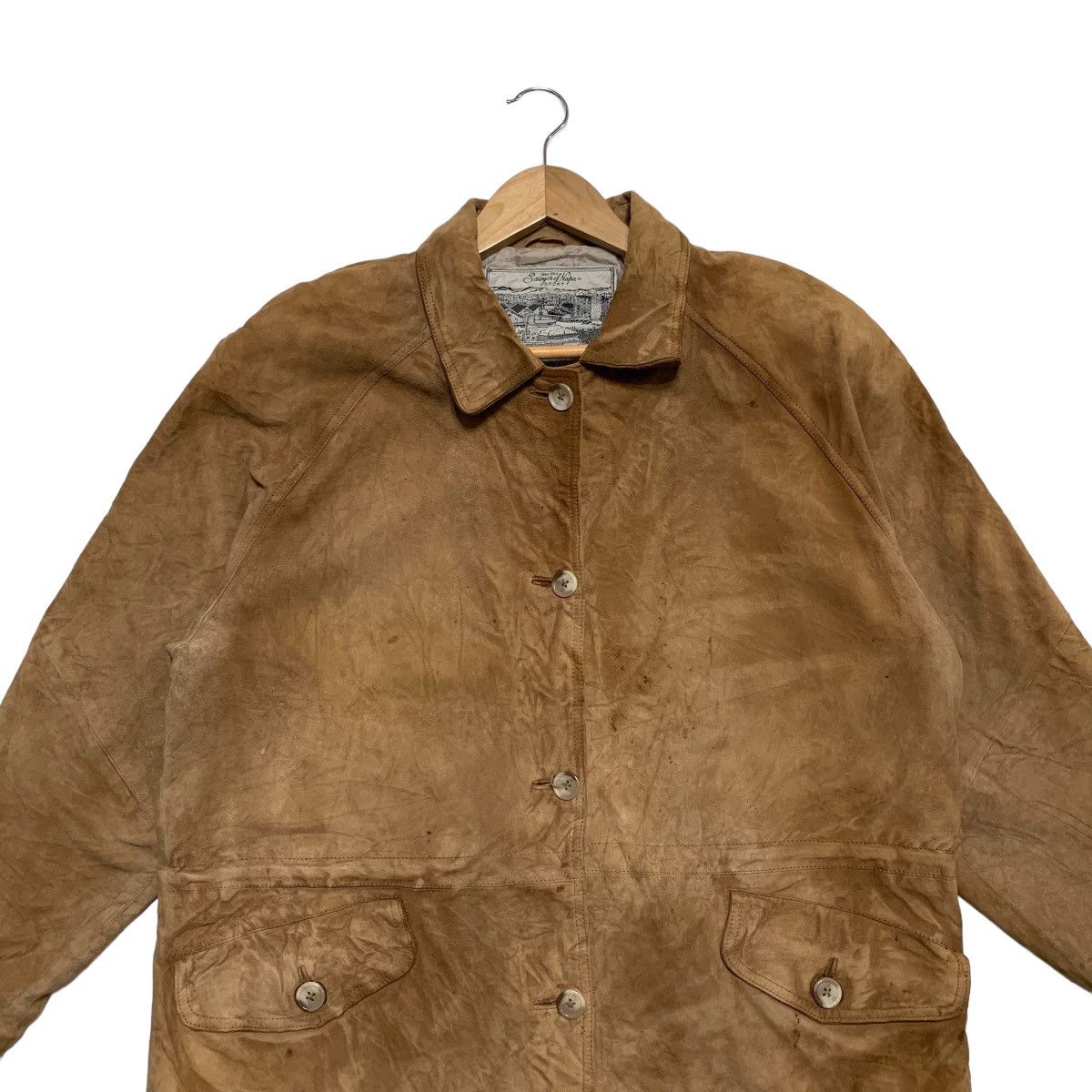 Sawyer of Napa Sawyer Of Napa Leather Jacket Size L / US 10 / IT 46 - 4 Thumbnail