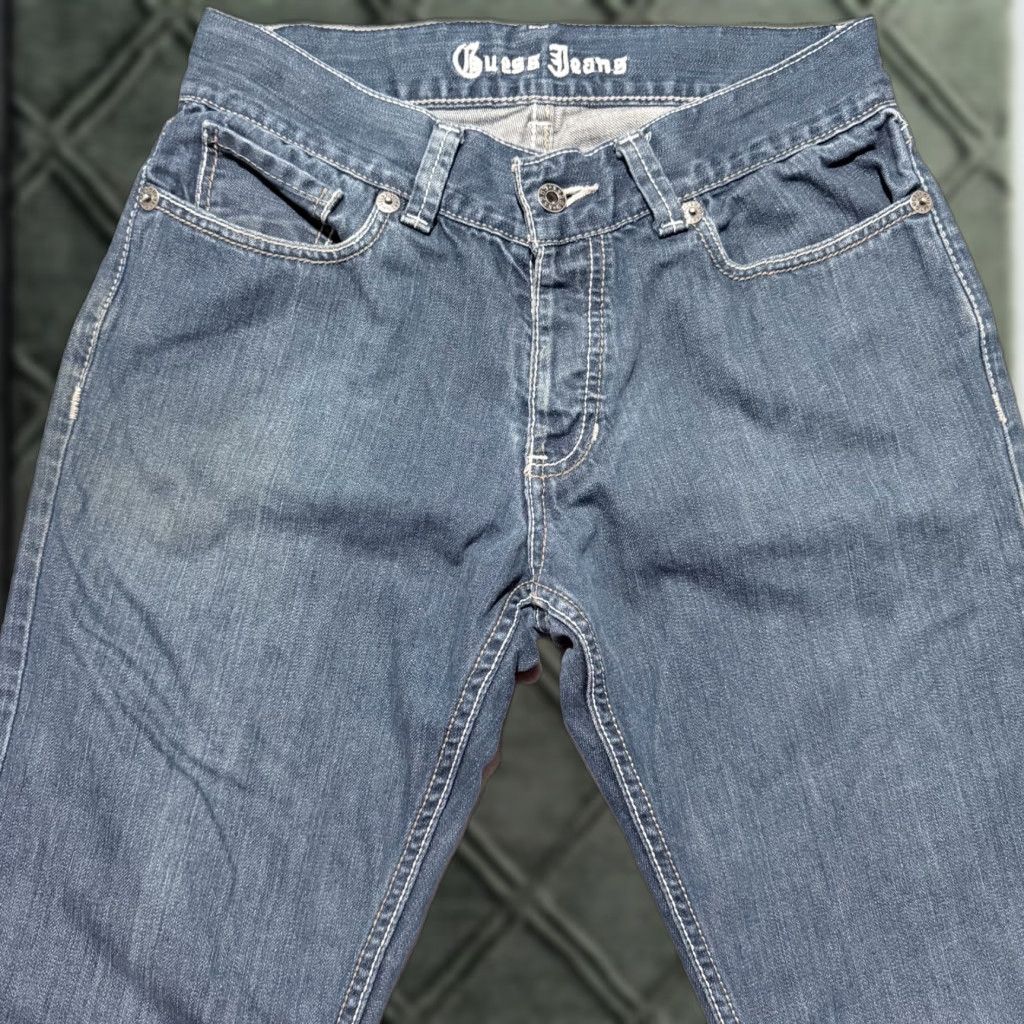 Guess Guess Jeans Jeans Blue Women Mid Rise 32 Dark Wash 5-Pocket Denim Zip Fly Vintage Size 24" / US 00 / IT 34 - 1 Thumbnail