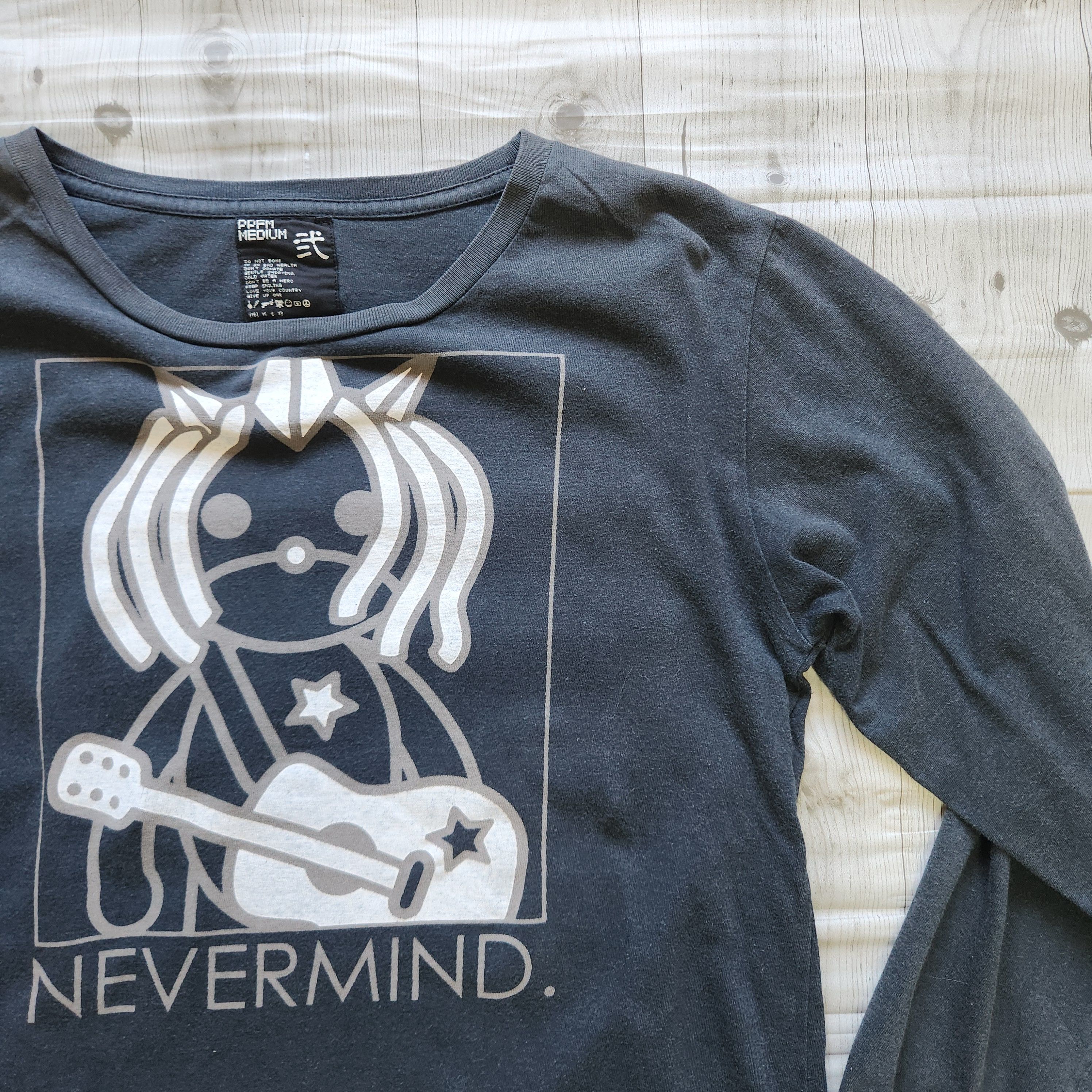 Nirvana × PPFM Vintage Kurt Cobain X PPFM Nevermind Long Sleeves Size US M / EU 48-50 / 2 - 9 Thumbnail