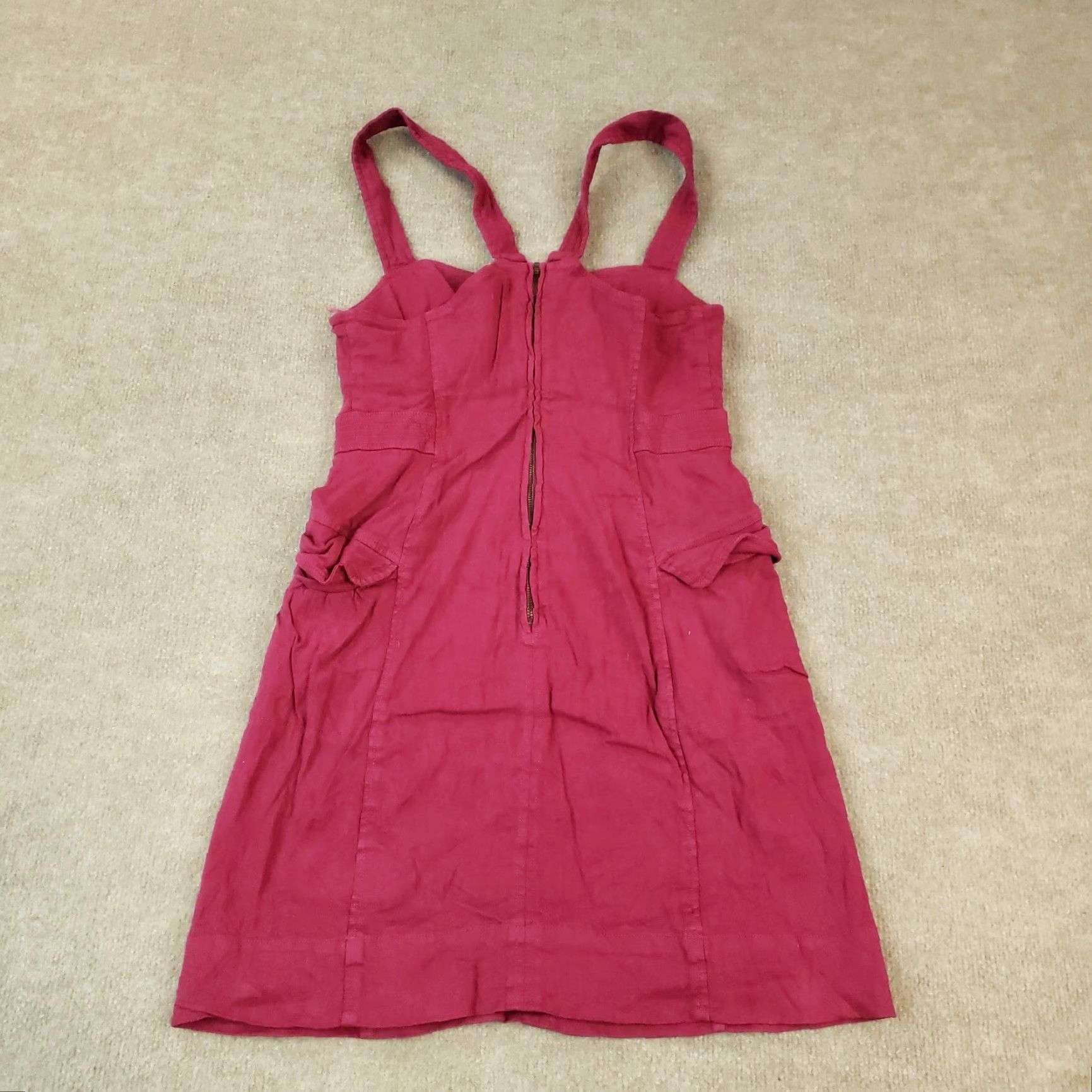 Anthropologie VINTAGE Anthropologie Dress Womens Size 8 Purple Linen Mini Sleeveless Stretch Casual Size M / US 6-8 / IT 42-44 - 7 Thumbnail