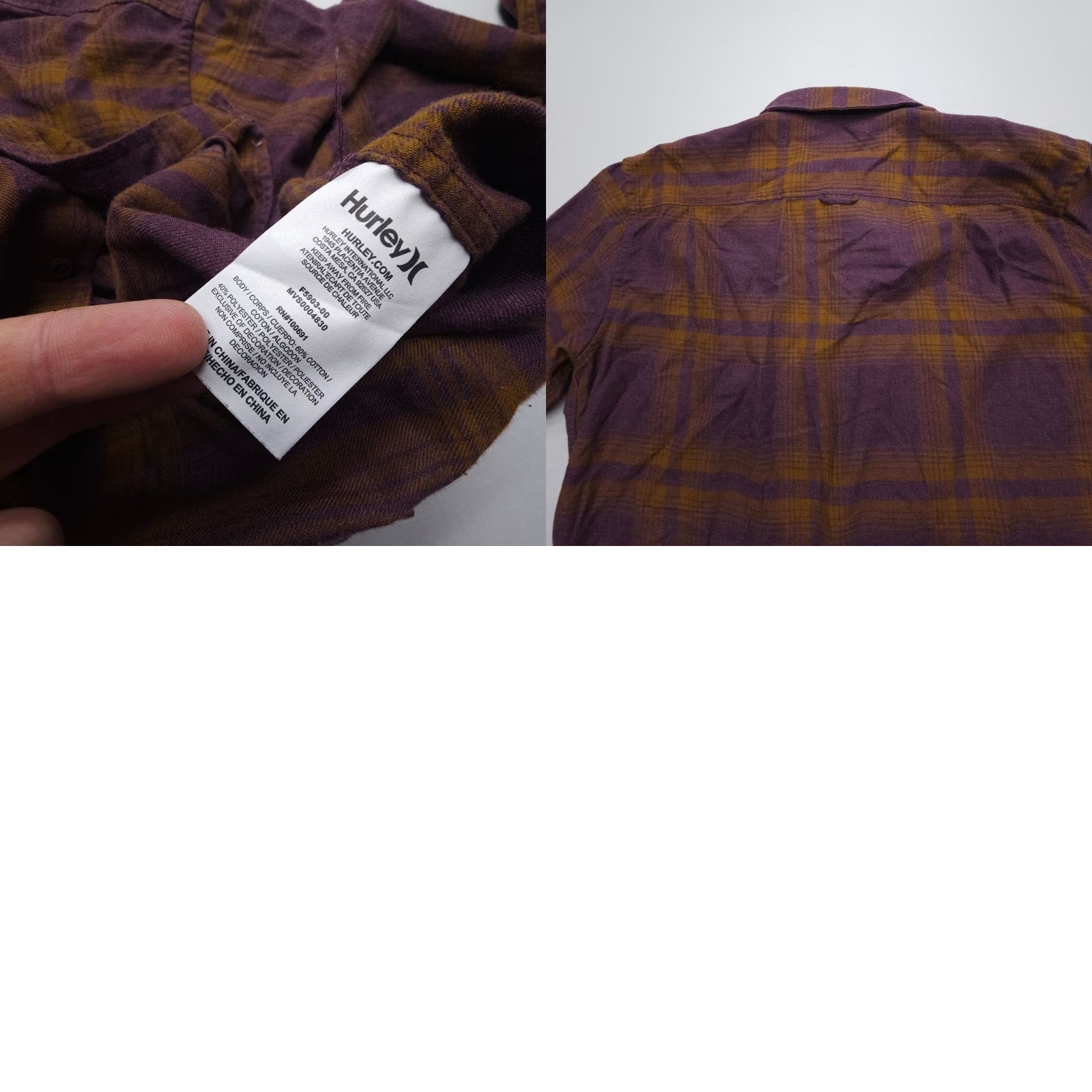 Hurley Hurley Long Sleeve Flannel Shirt Mens XXL Plaid Classic Fit Coastal Soft Size US XXL / EU 58 / 5 - 8 Thumbnail