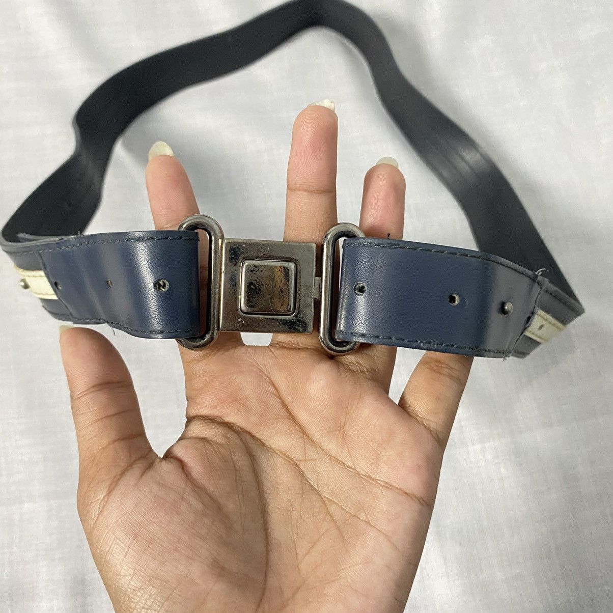 If Six Was Nine × Japanese Brand Studed blue wide belts Size ONE SIZE - 3 Thumbnail