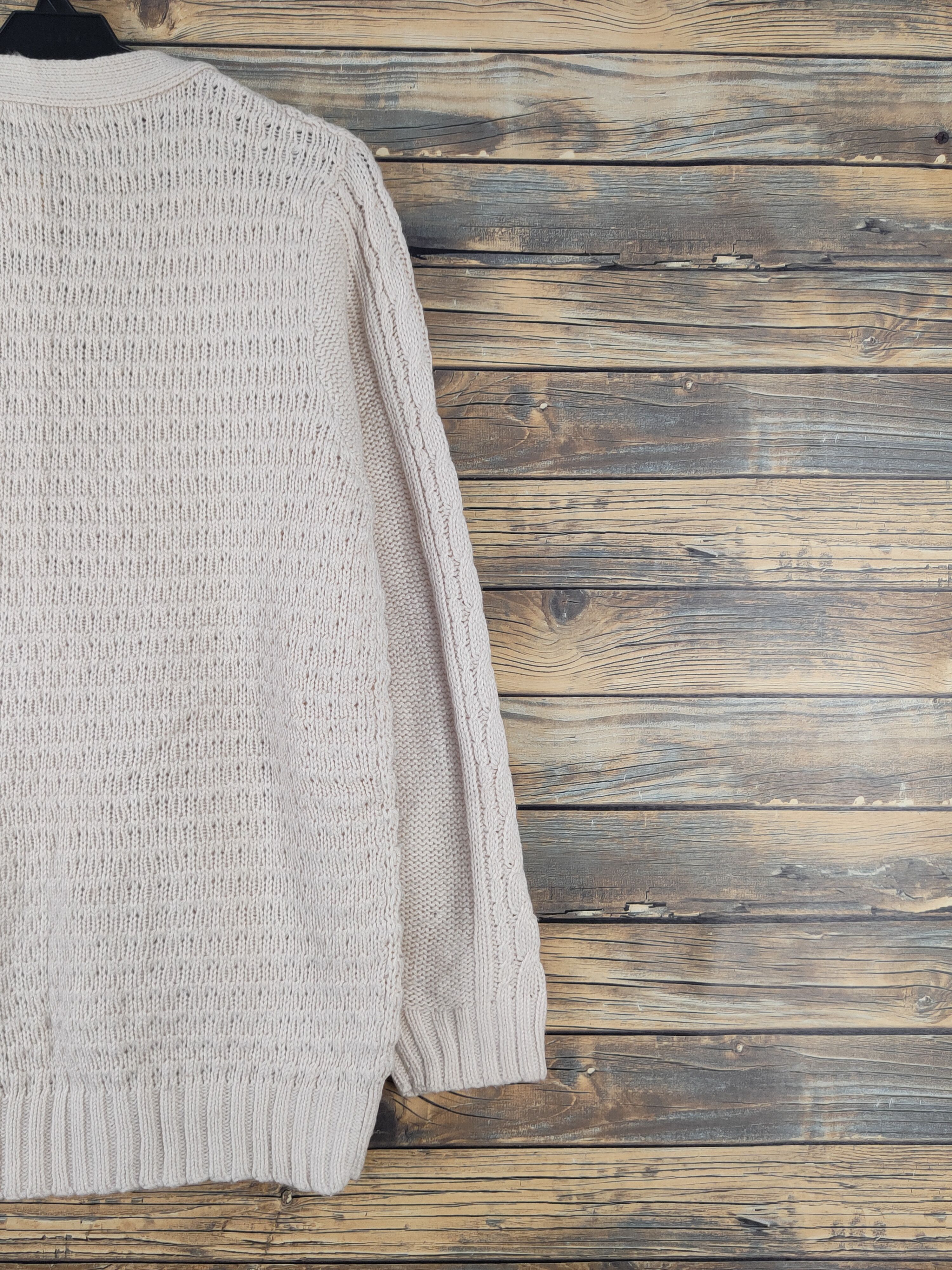 Aran Isles Knitwear Japanese Brand Beige cable Knitwear Cardigan #W1749 Size US M / EU 48-50 / 2 - 9 Thumbnail