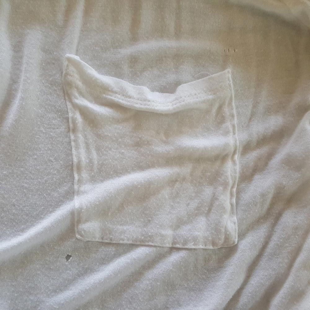 Designer White Pocket Detailed Claire Long Sleeve Size M / US 6-8 / IT 42-44 - 3 Thumbnail